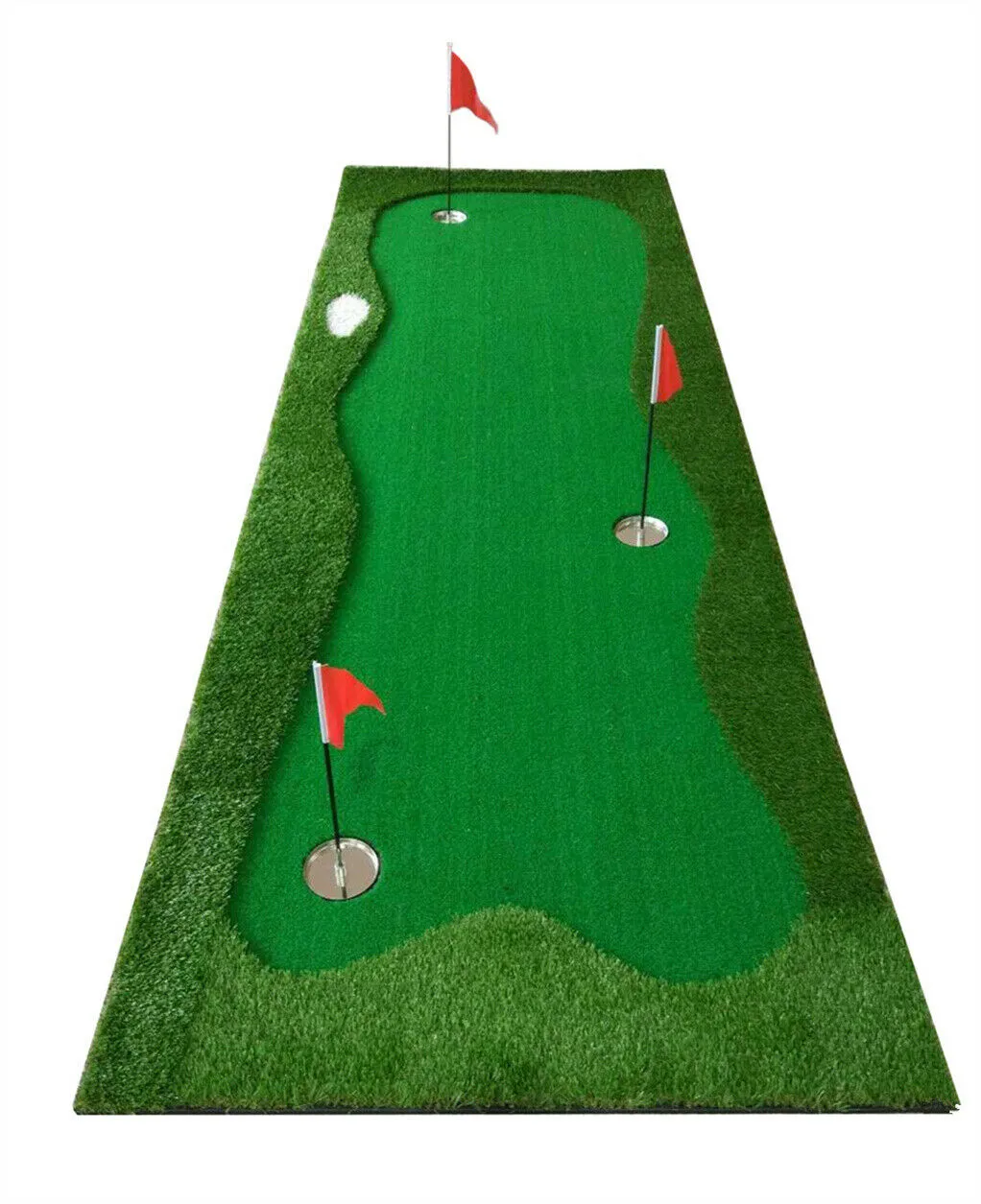 Home Golf Putting Greens - 3.3x10 Foot with 3 Holes & Flags