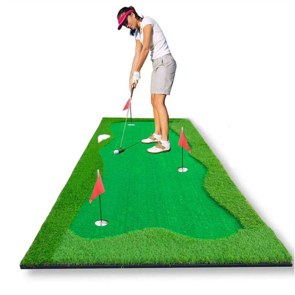 Home Golf Putting Greens - 3.3x10 Foot with 3 Holes & Flags