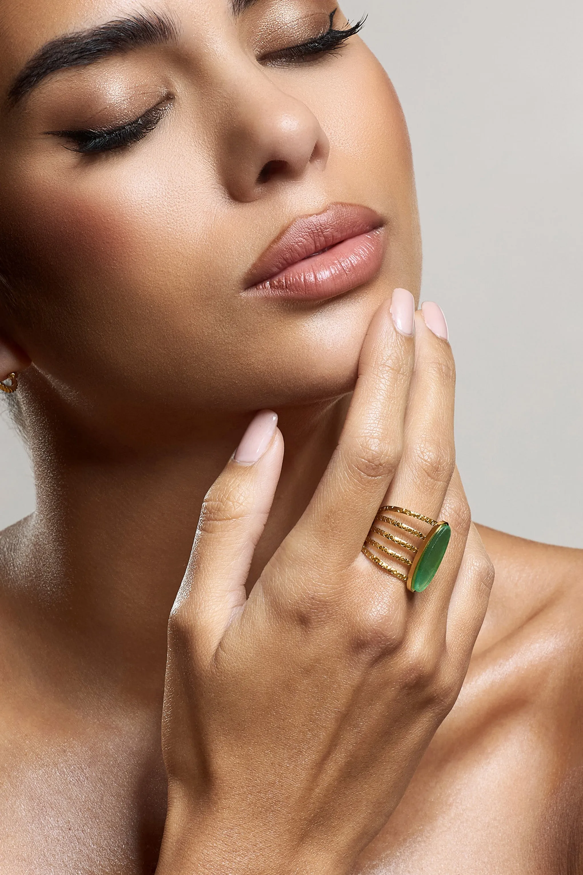 Hydra | Green Stacked Statement Ring