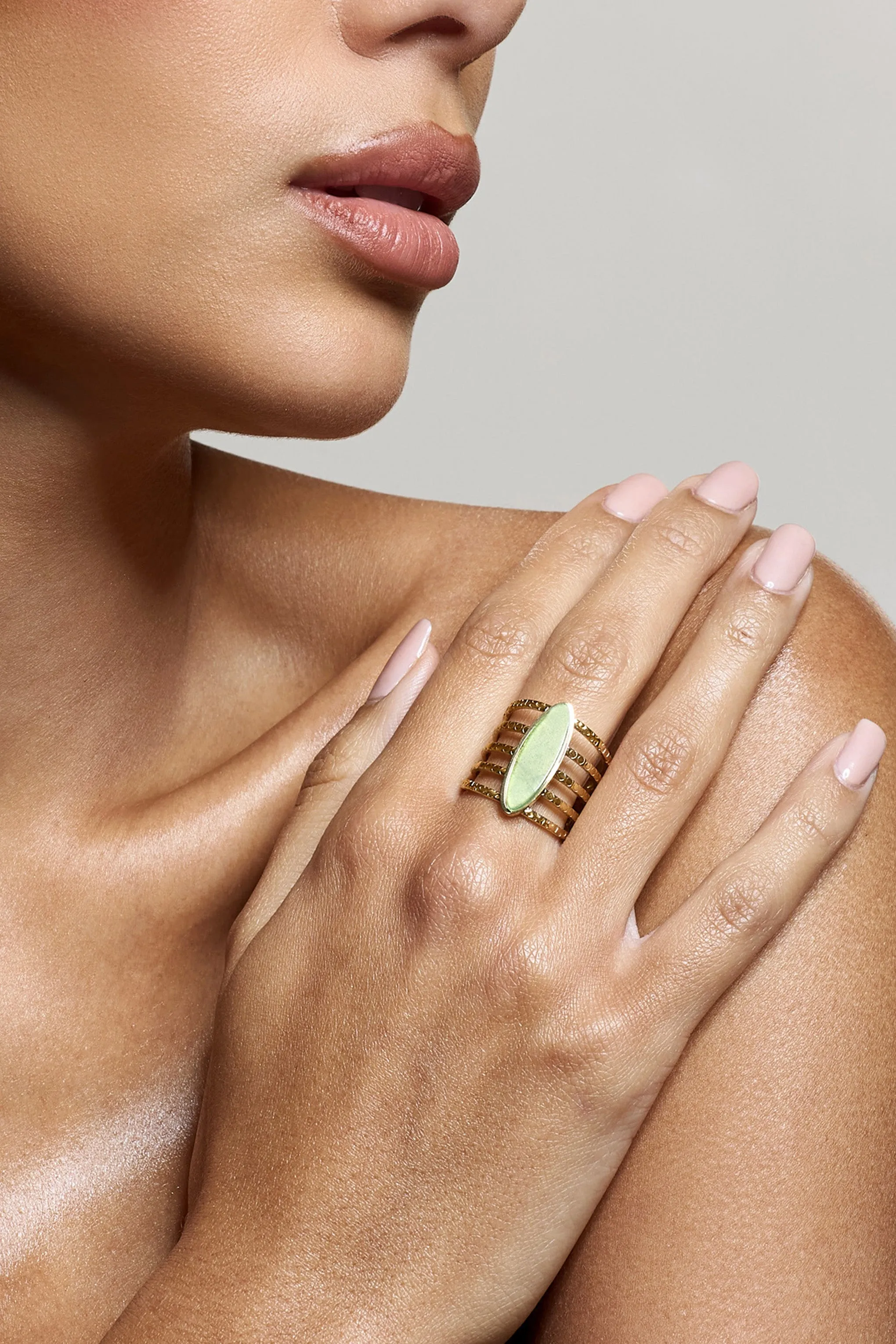 Hydra | Green Stacked Statement Ring