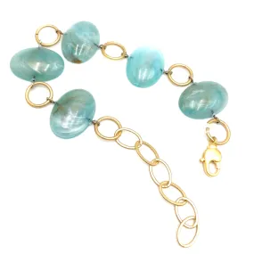 Ice Blue Gemz Stations Bracelet