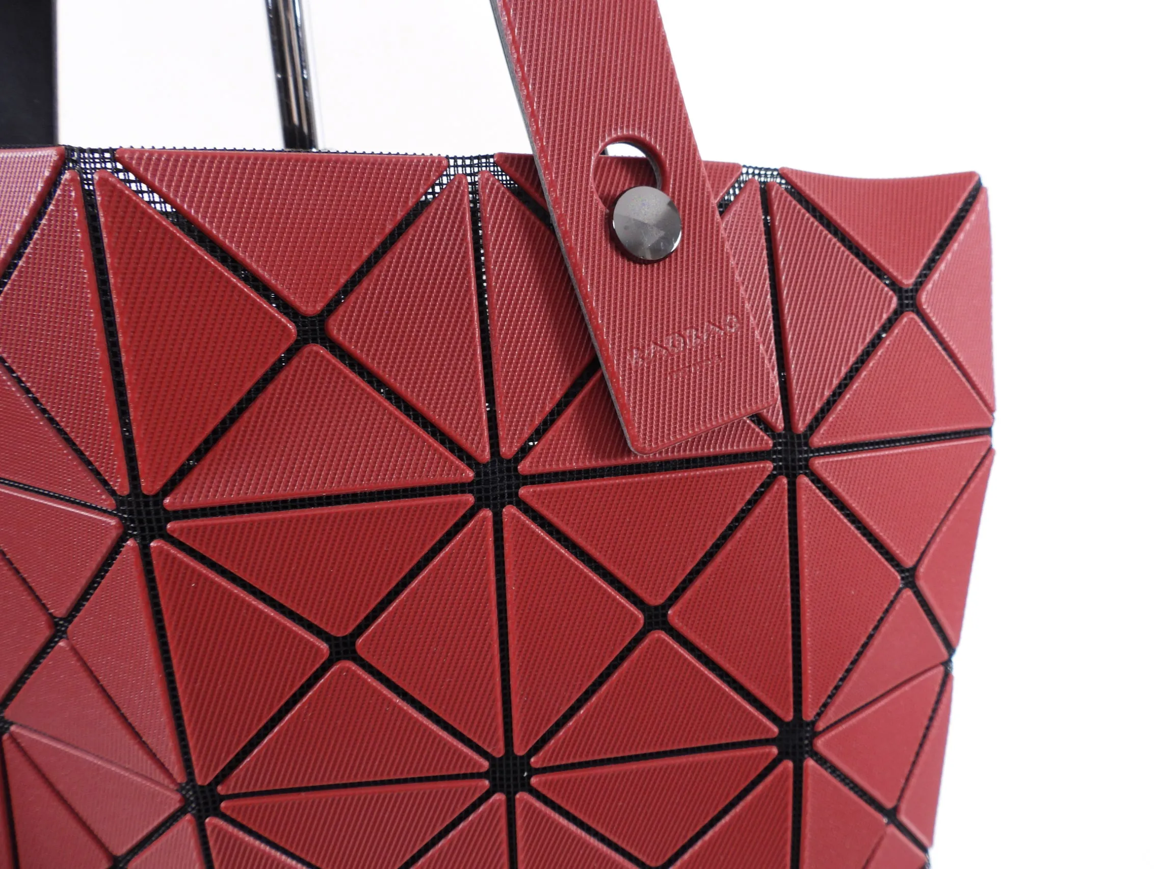 Issey Miyake Bao Bao Dark Red Tote Bag