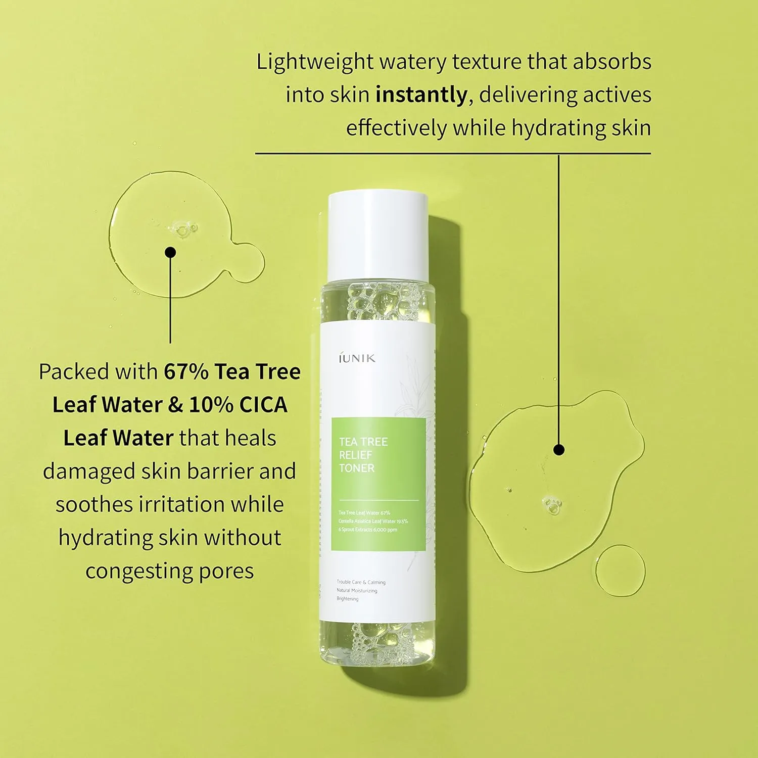 Iunik Tea Tree Relief Toner - 200ML