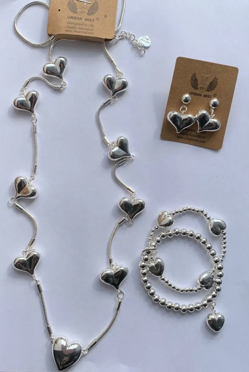 Jewellery 3 Piece Heart Set