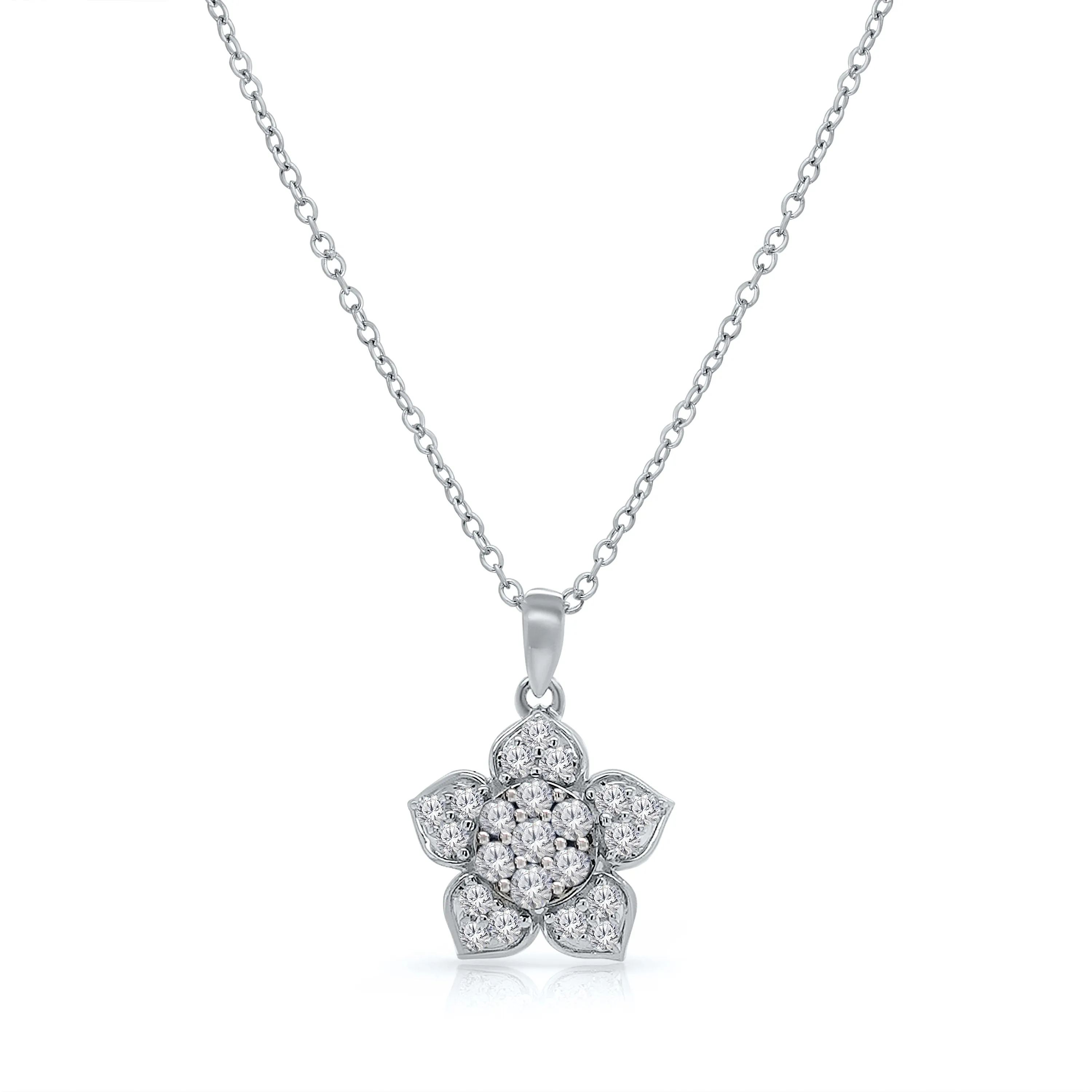 Kallati White Gold Diamond Eternal Pendant