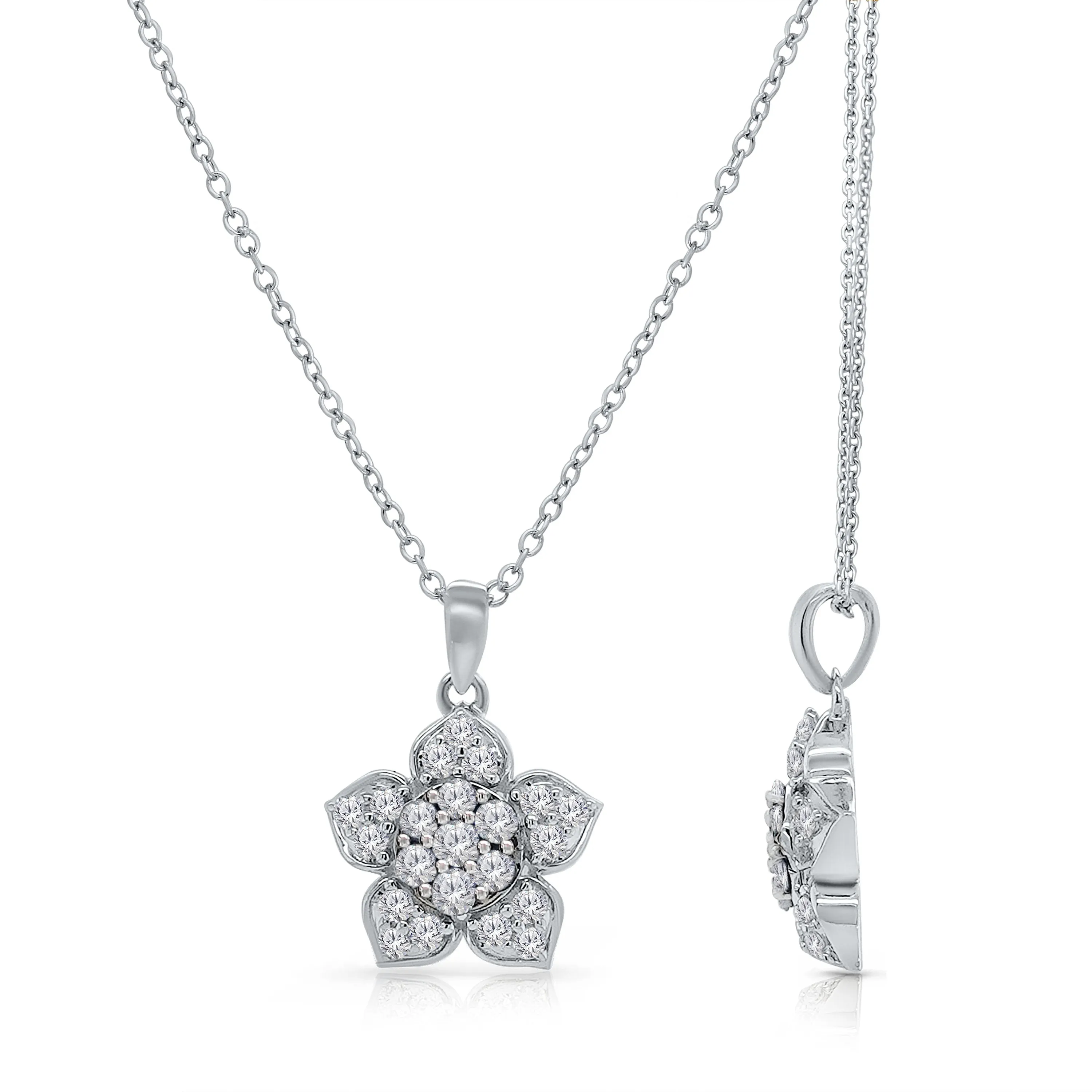 Kallati White Gold Diamond Eternal Pendant