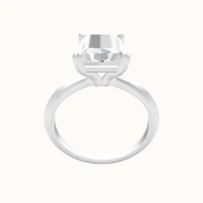 Knife Edge Engagement Ring With Standard Four Prong Head