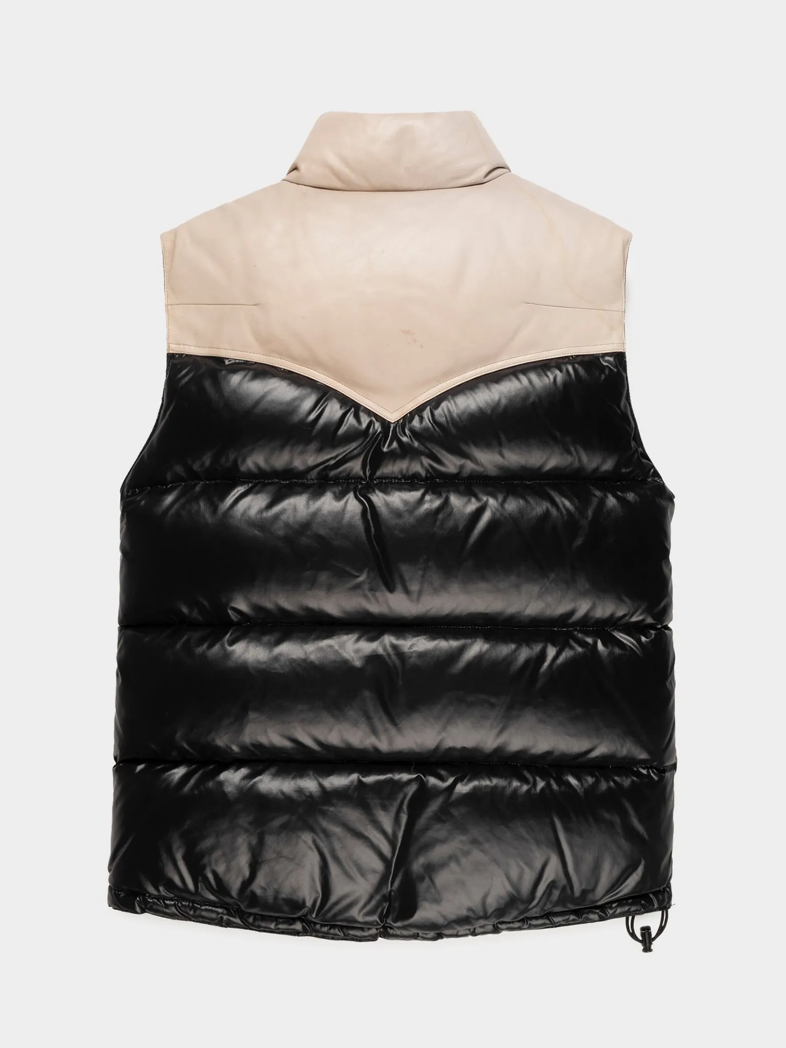 Leather Puffer Vest