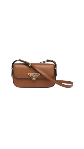 Leather Shoulder Bag - Brown