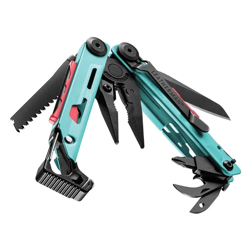 LEATHERMAN SIGNAL WITH STANDARD SHEATH - AQUA