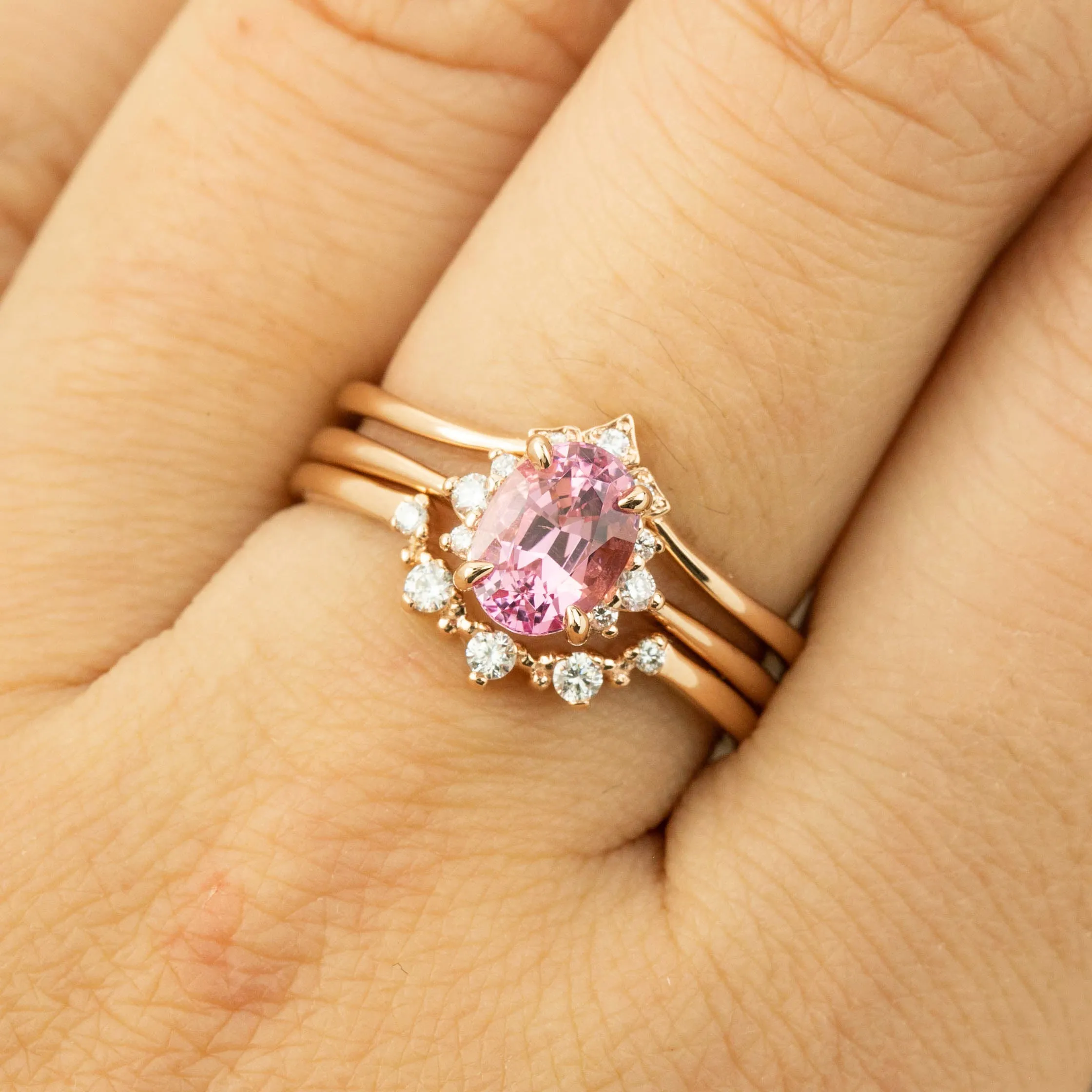 Lena Ring - 1.36ct Pink Spinel, 14k Rose Gold (One of a kind)