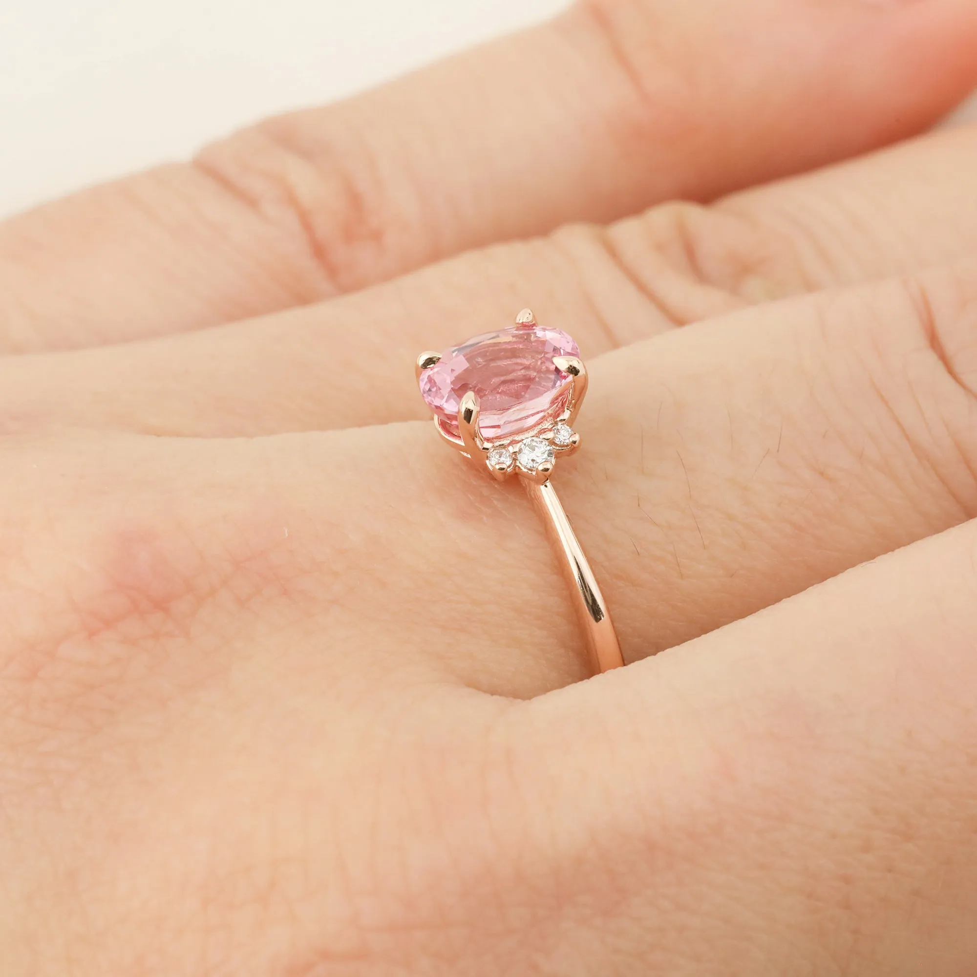 Lena Ring - 1.36ct Pink Spinel, 14k Rose Gold (One of a kind)