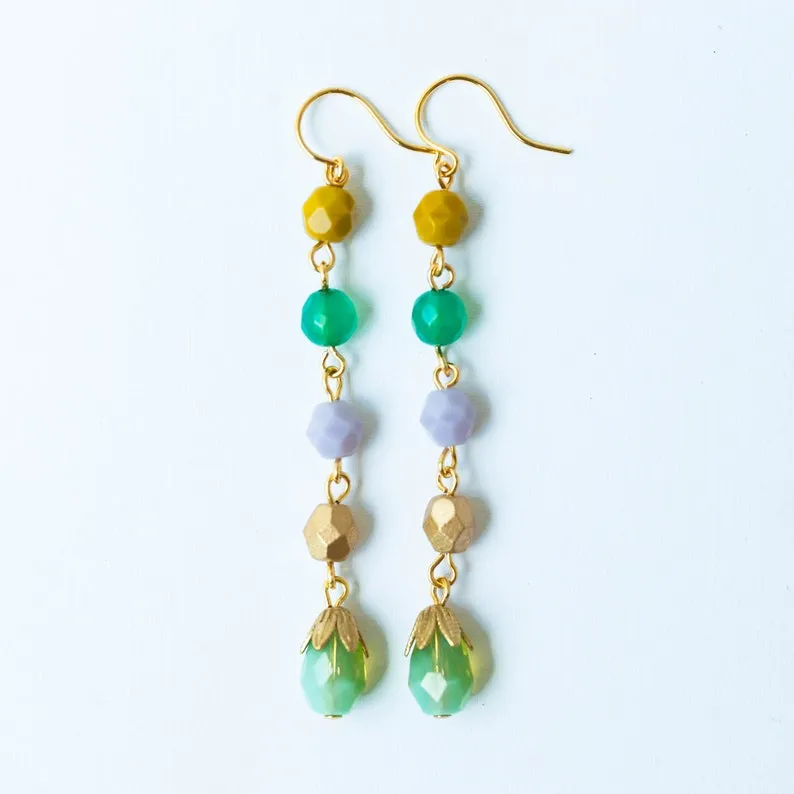 Long beaded earrings