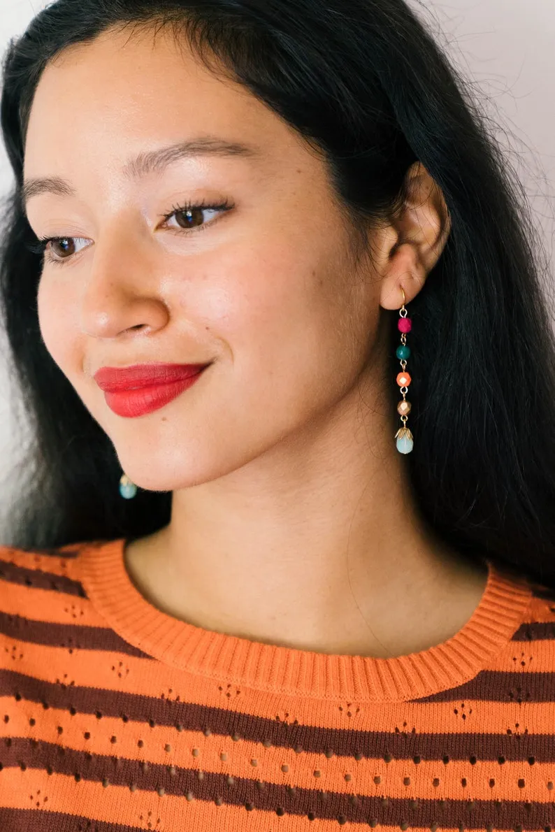 Long beaded earrings