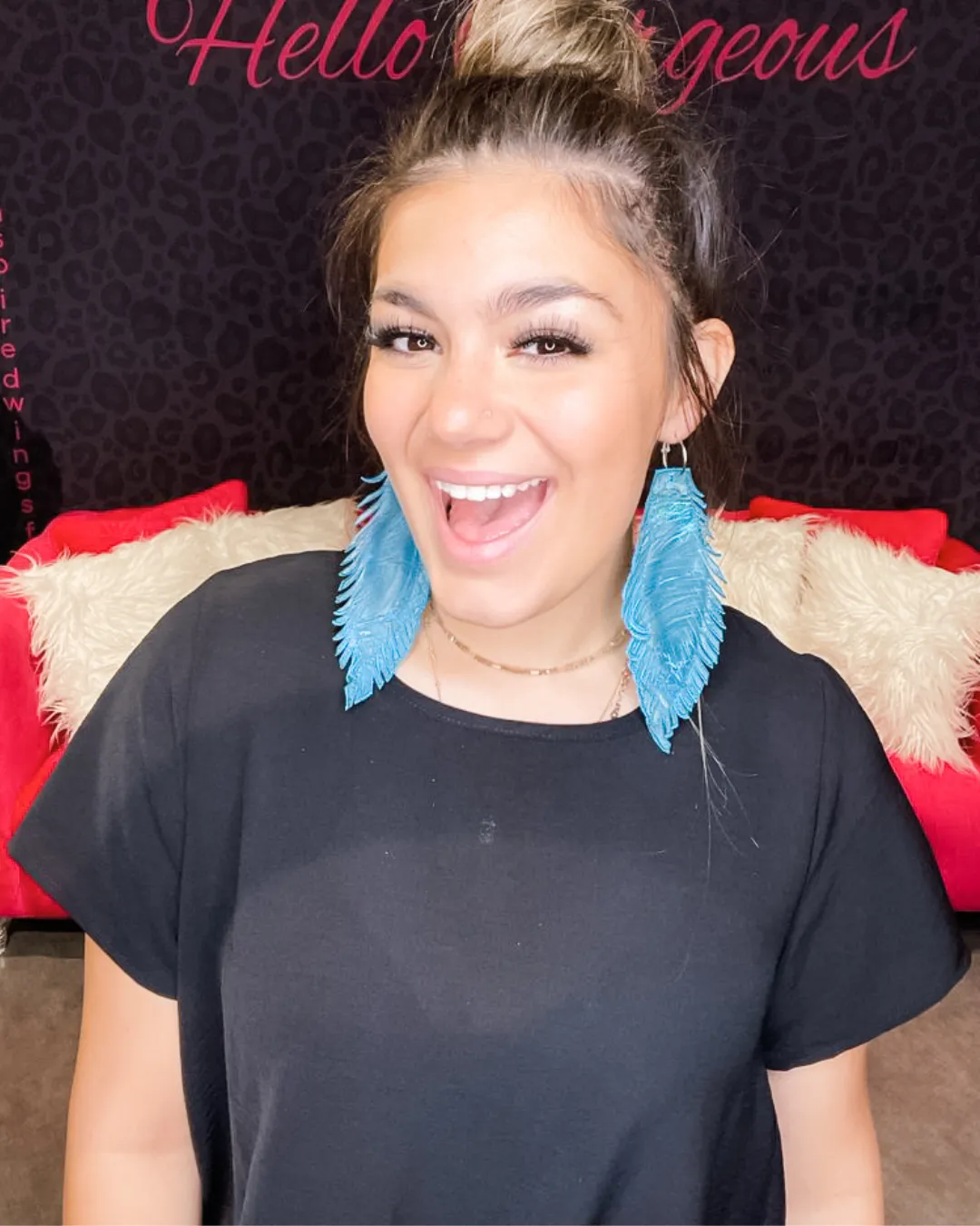 Long Feather Earrings