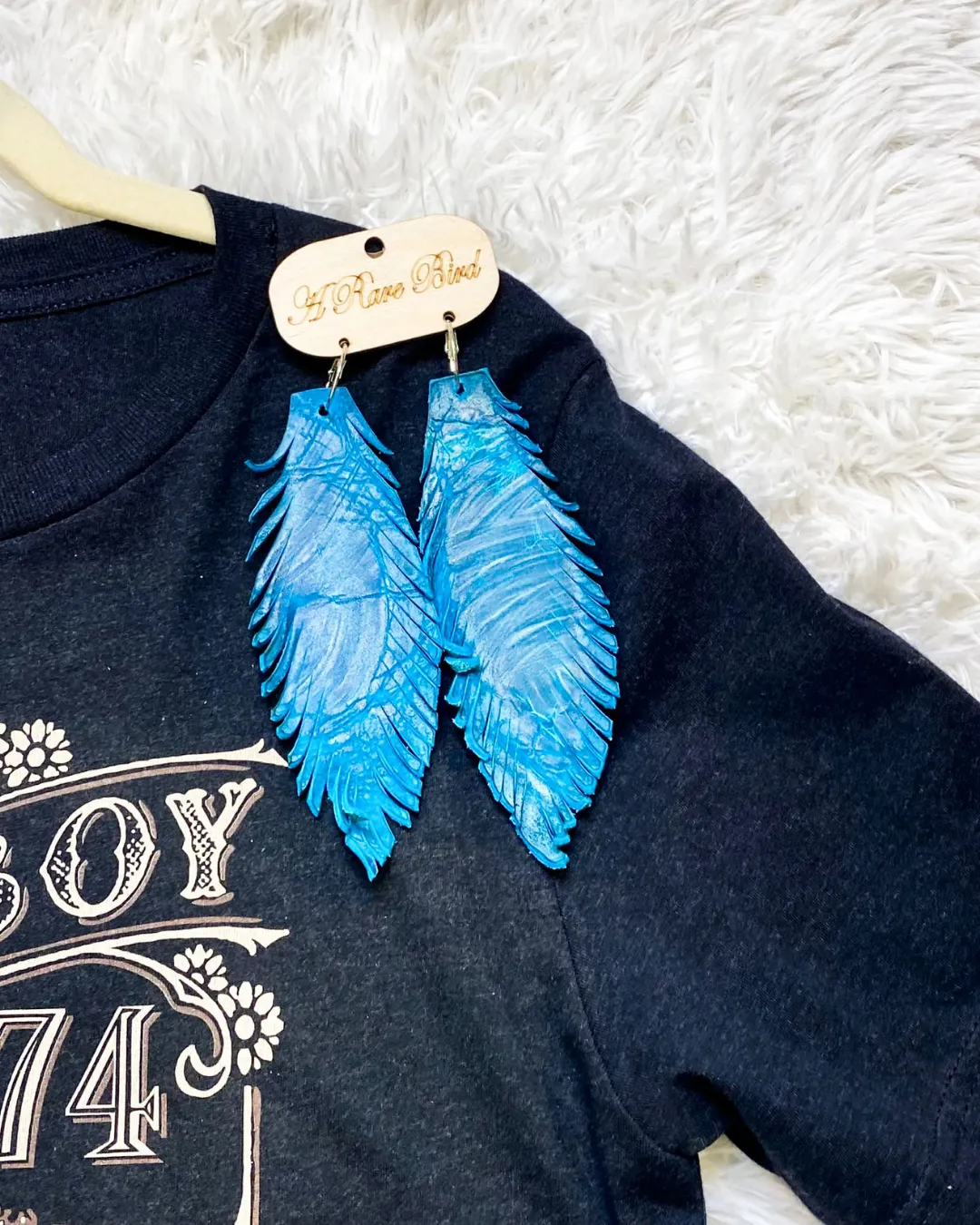 Long Feather Earrings