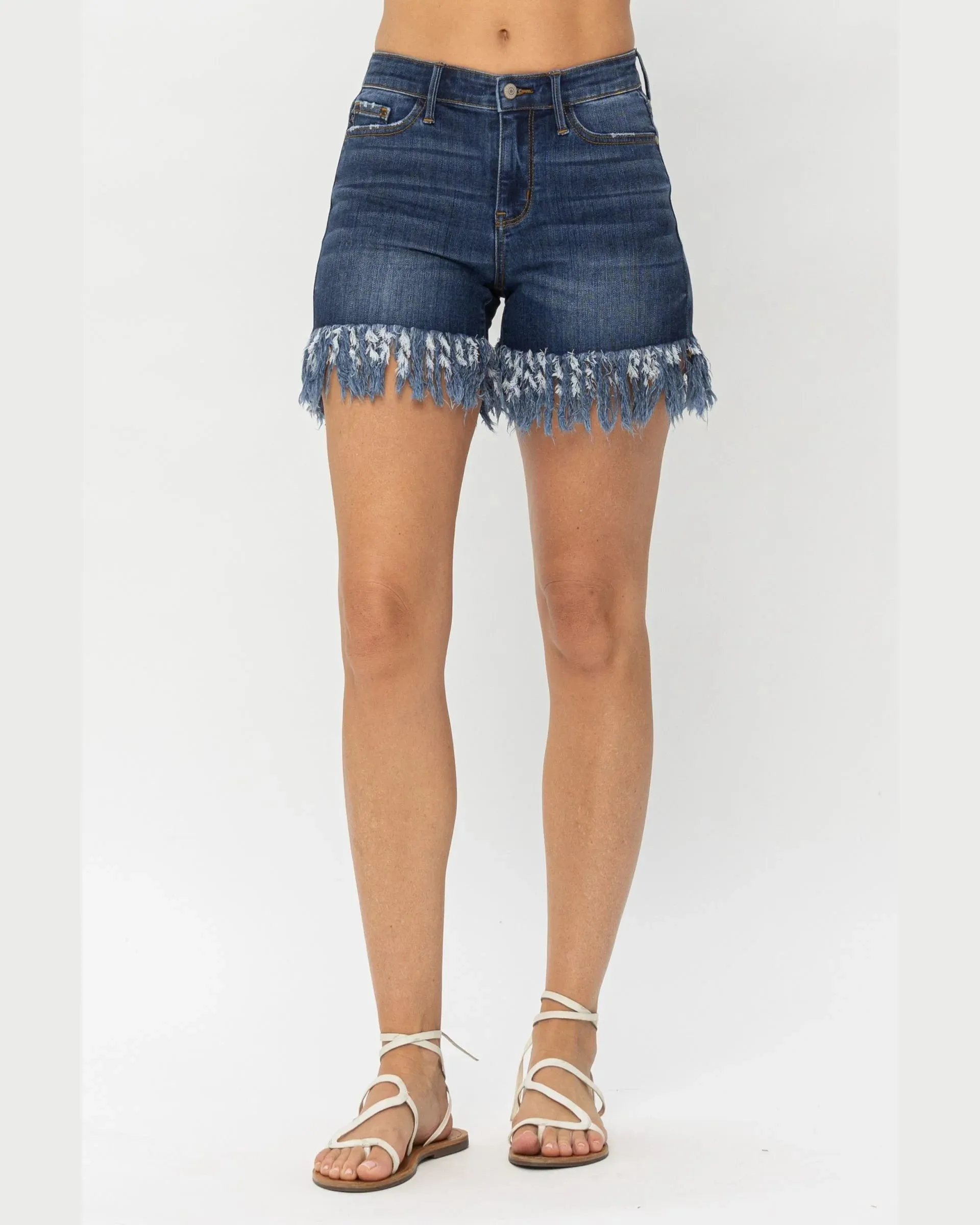 Long Fray Hem Short