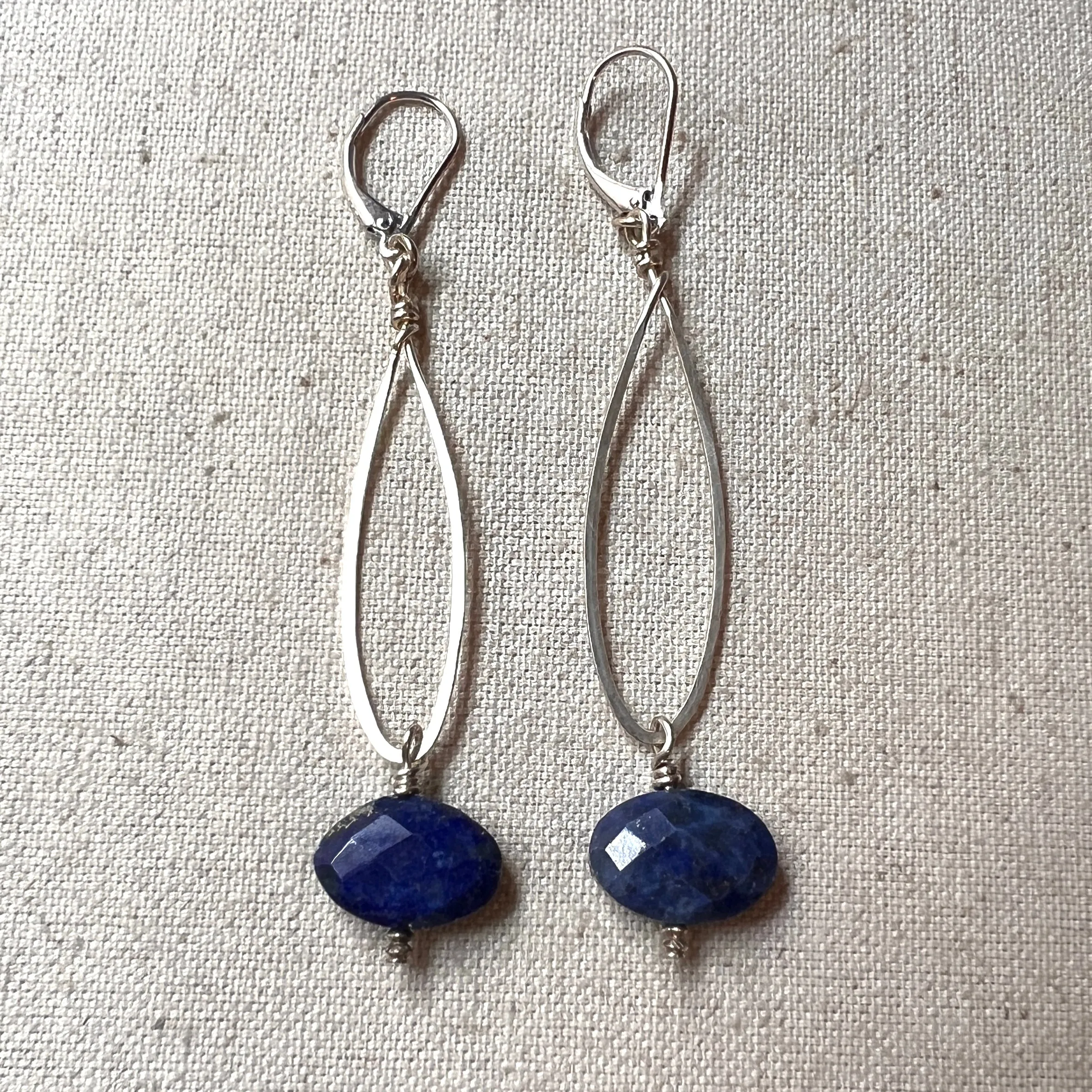 Long Lapis Earrings