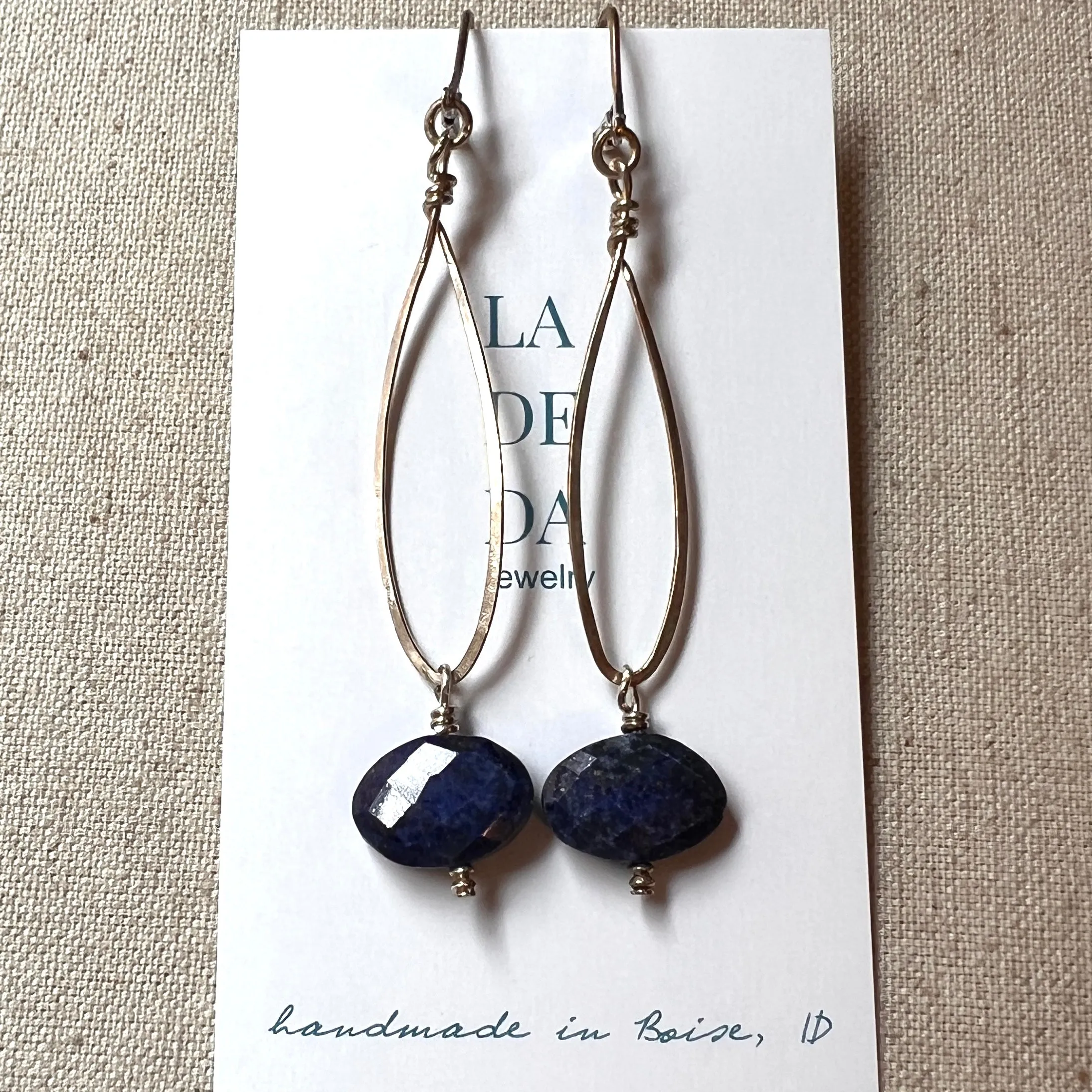 Long Lapis Earrings