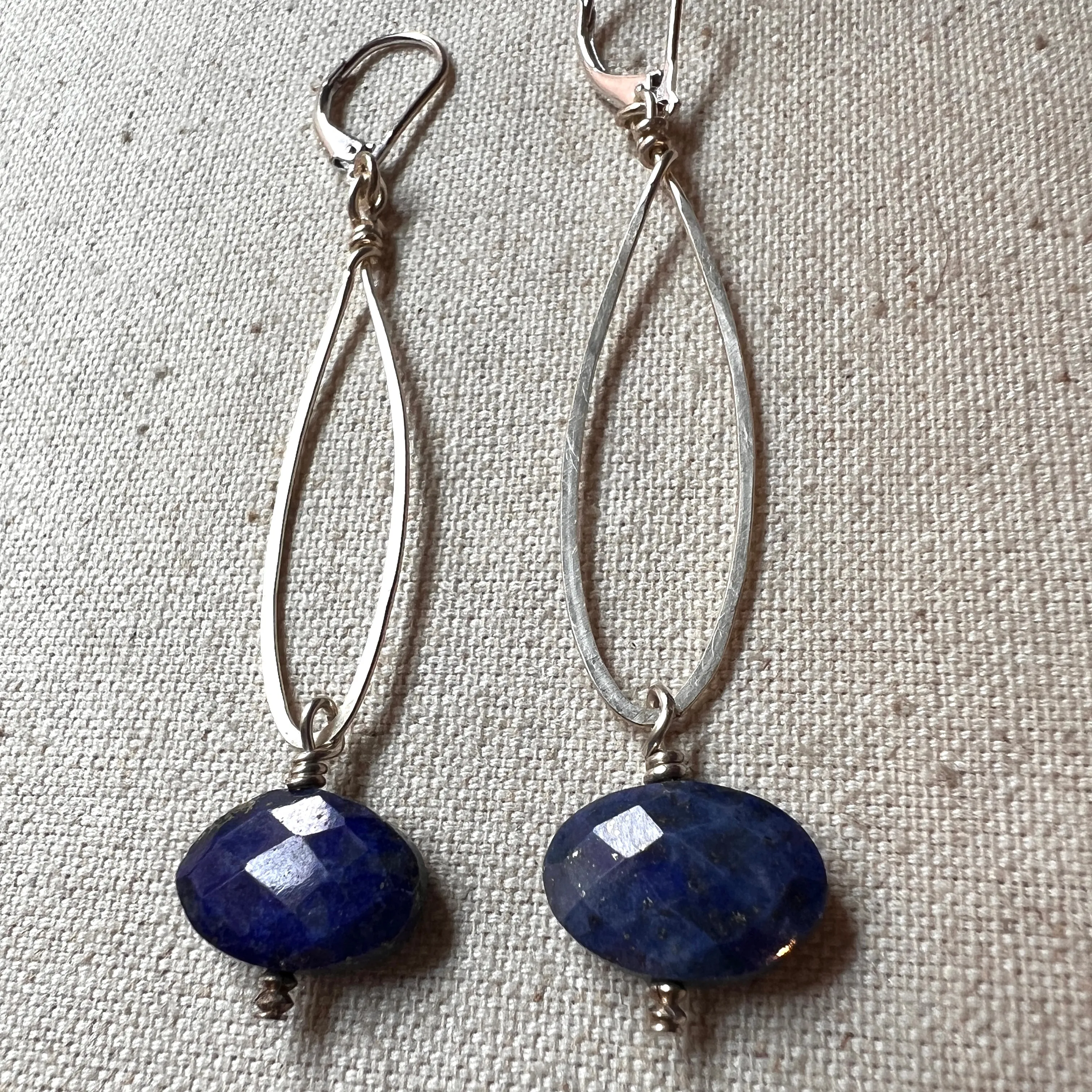 Long Lapis Earrings