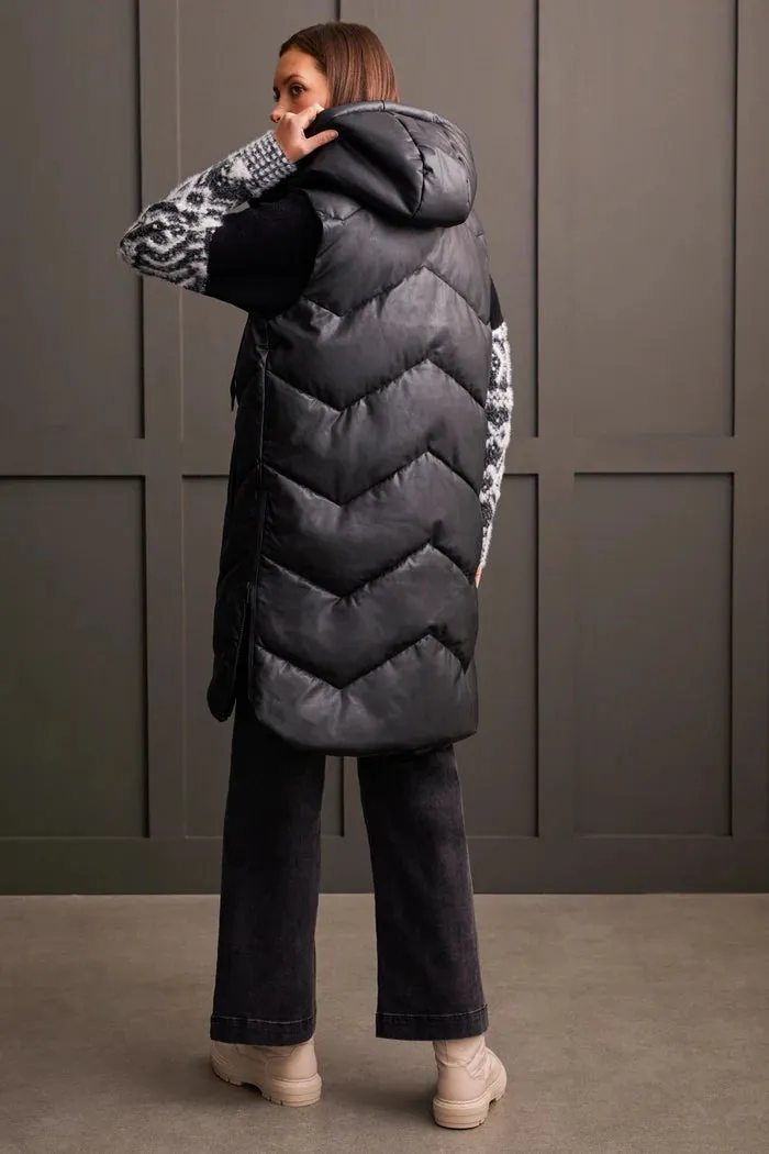 Long Sleeveless Puffer Vest