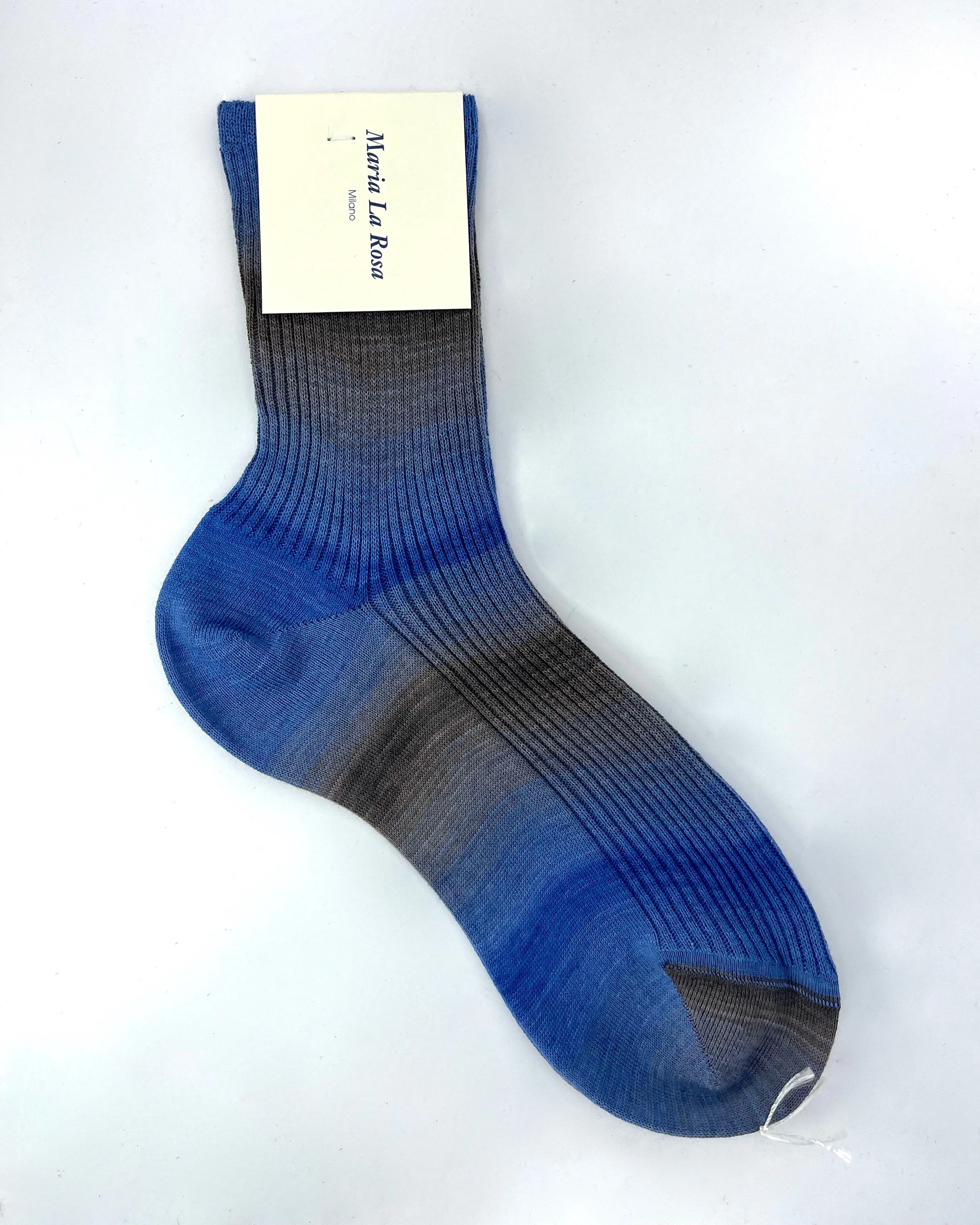 Maria La Rosa Variegated Cotton Ribbed Socks