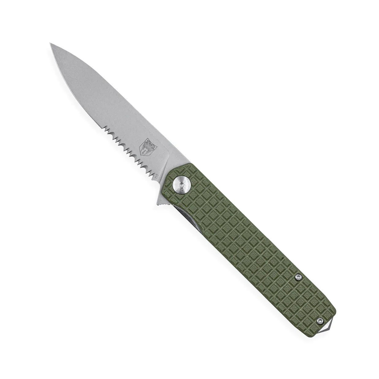 Medium Cayden OD Green Drop Serrated