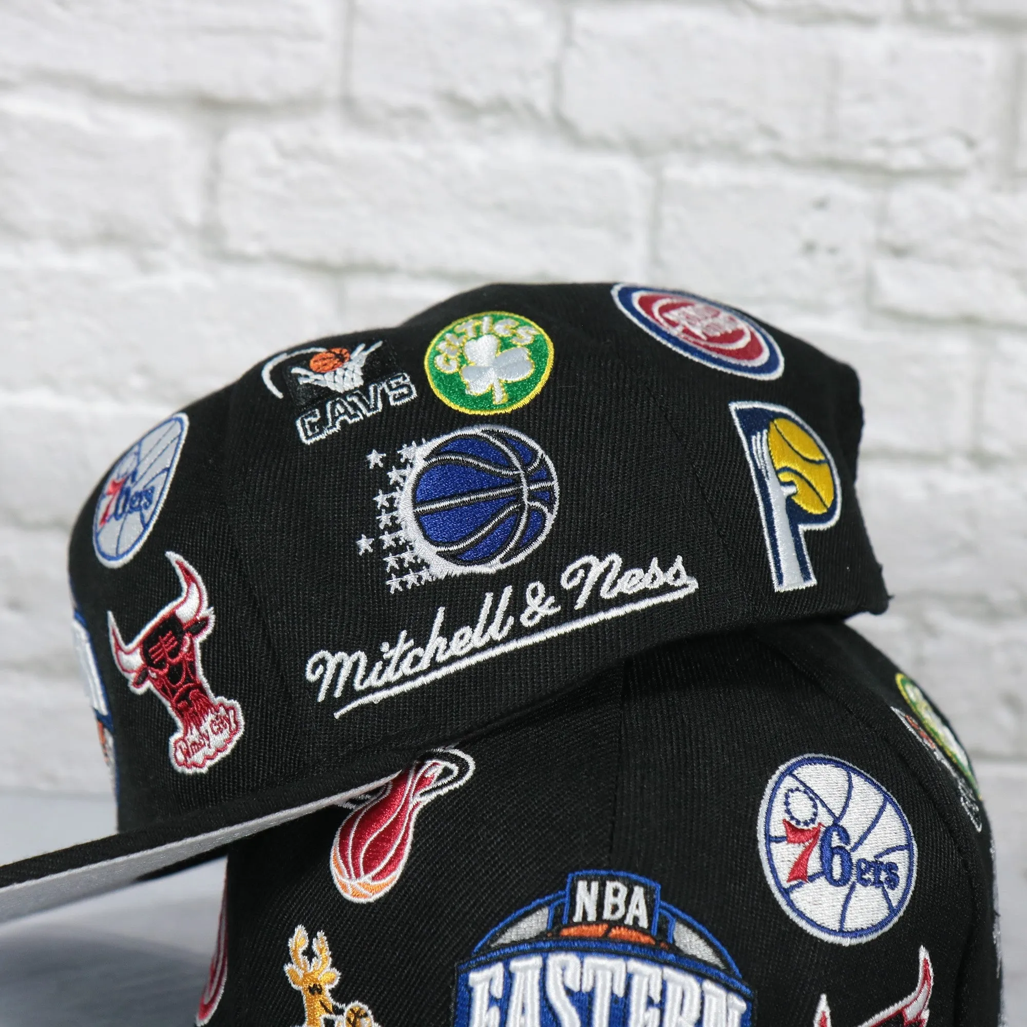 NBA East All Over Conference Hardwood Classics Deadstock Gray bottom | Black Snapback Hat