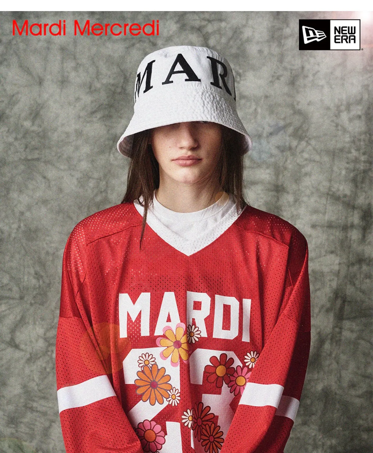 NEW ERA X MARDI MERCREDI BUCKET SB LE SCOUT O WHITE