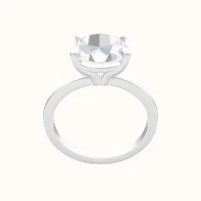 Open Solitaire Engagement Ring With Standard Four Prong Head