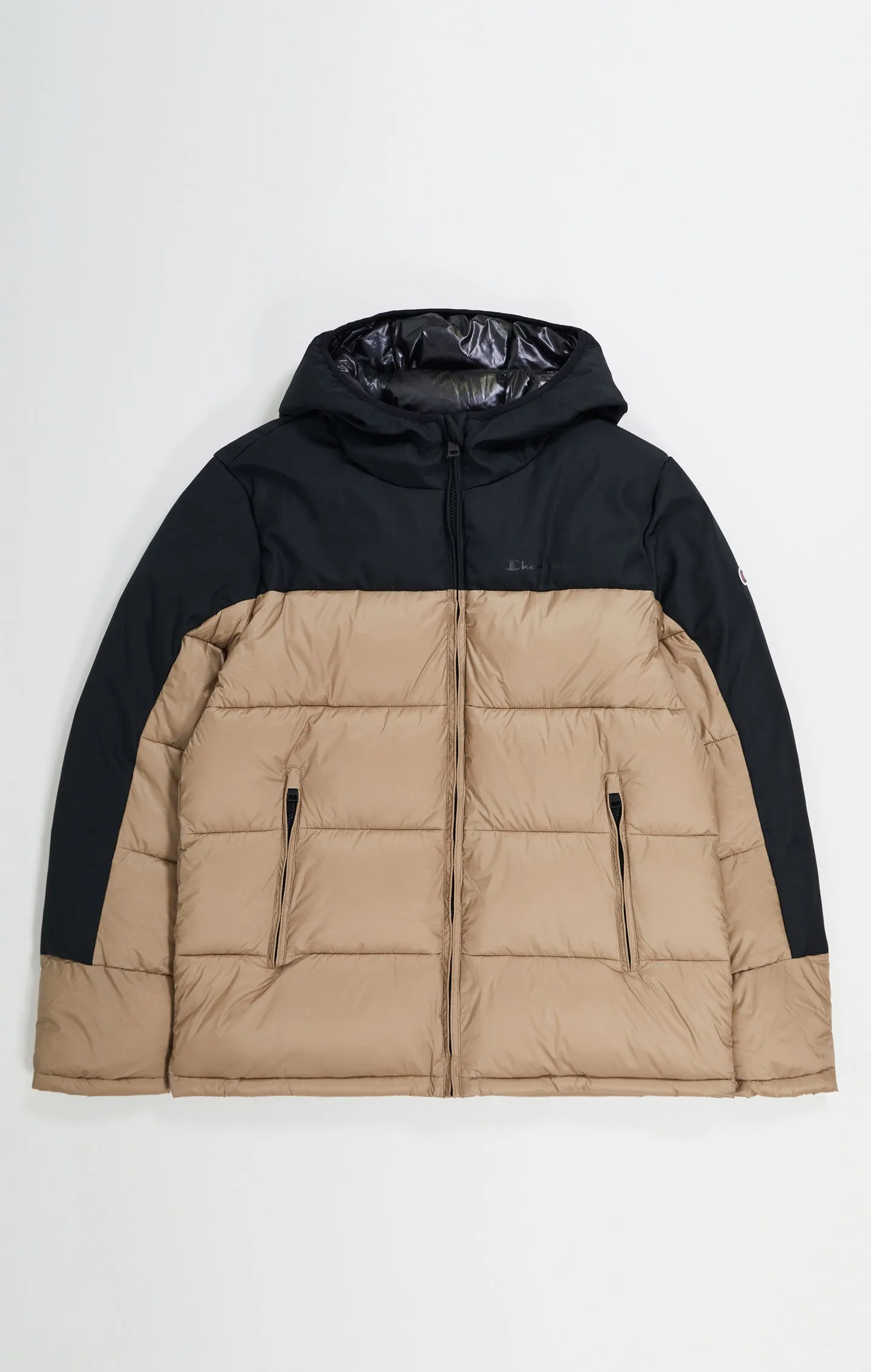 Outerwear Beige C Logo Patch Padded Jacket