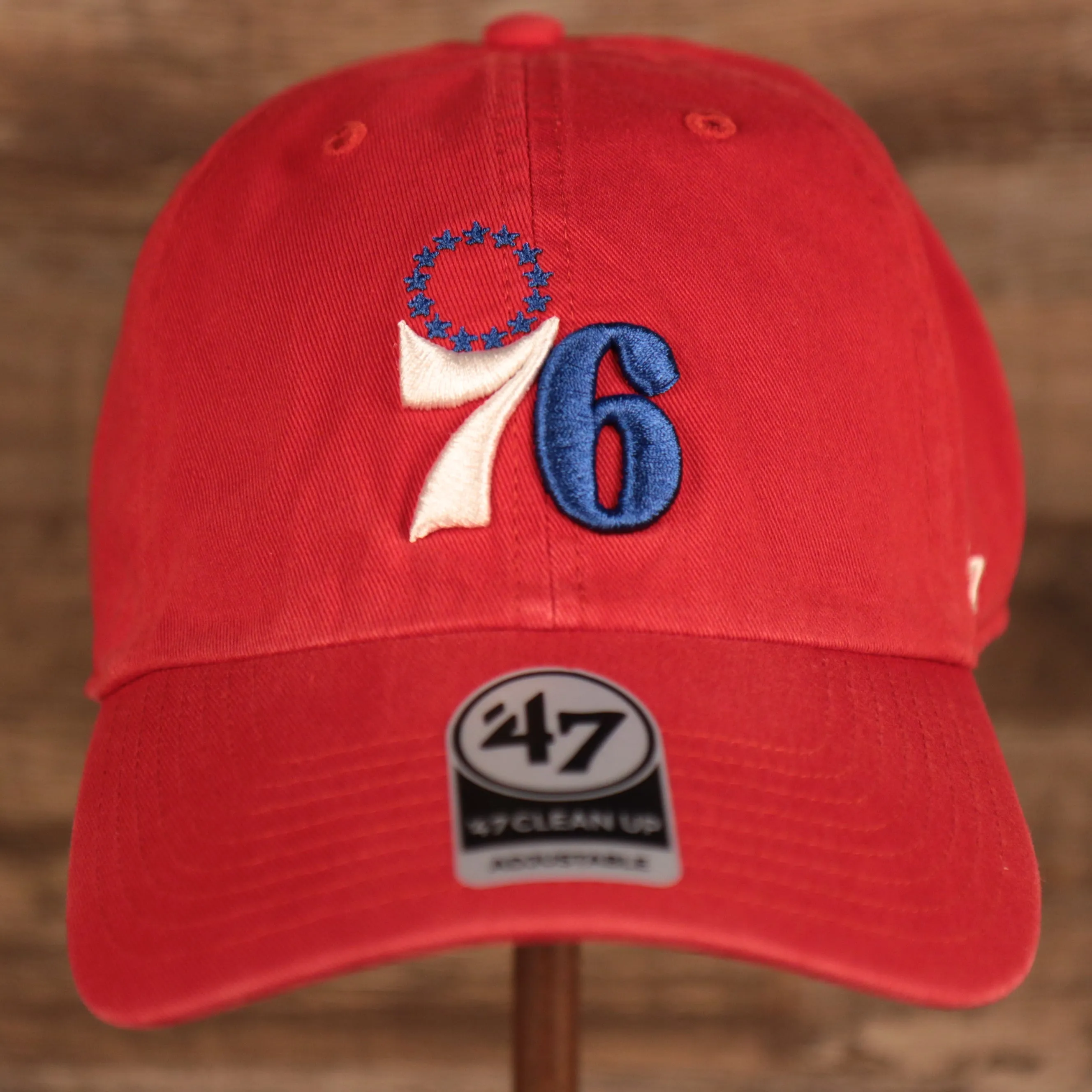 Philadelphia 76ers Red Adjustable Dad Hat