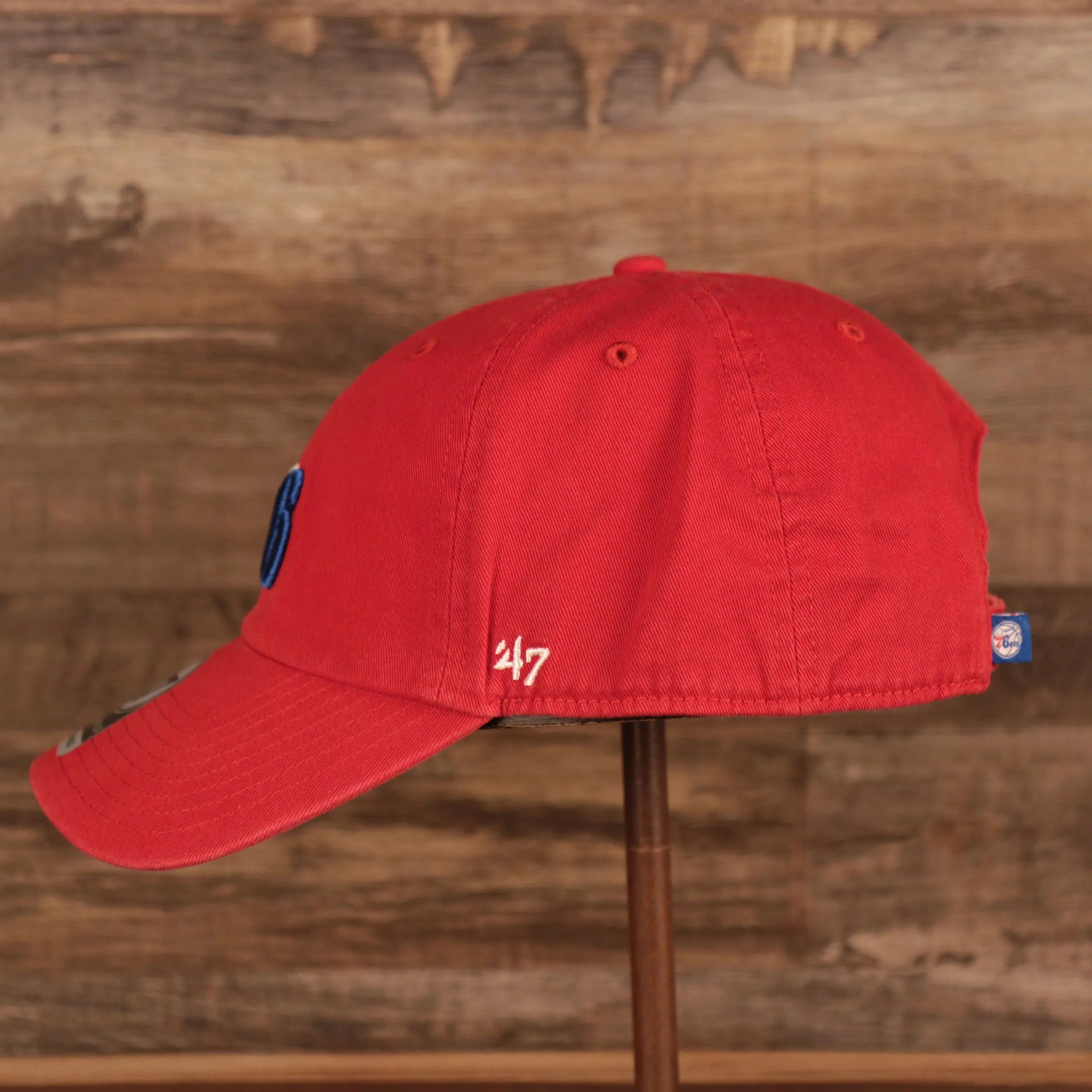 Philadelphia 76ers Red Adjustable Dad Hat