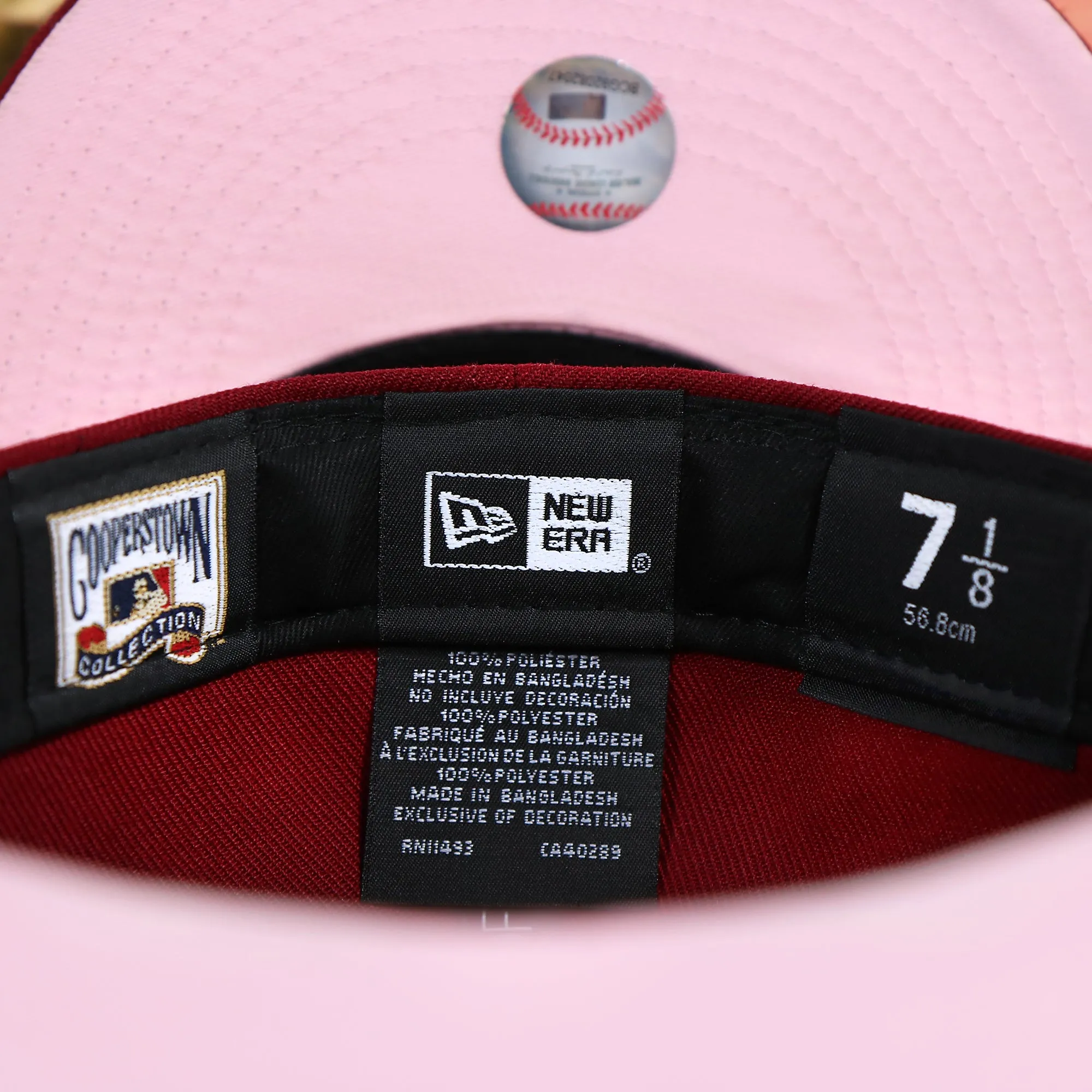 Philadelphia Phillies Cooperstown Pink UV Sakura Side Patch Bloom 59Fifty Fitted Cap | Maroon