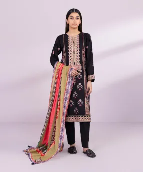 Printed Zari Voile Dupatta