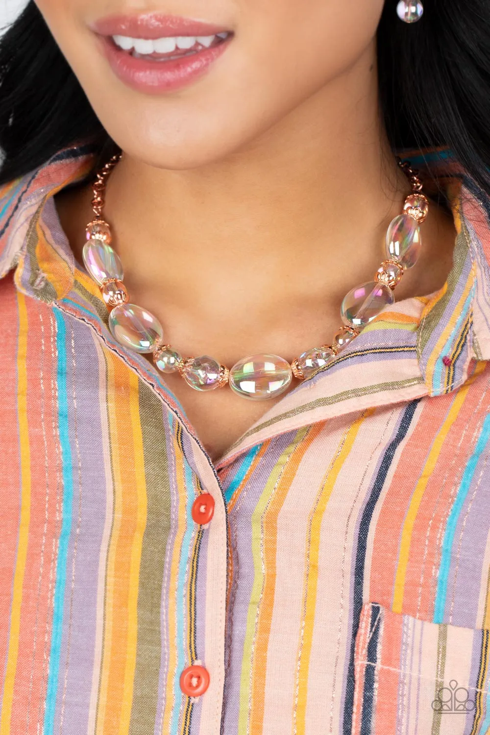 Prismatic Magic - Copper ~ Paparazzi Necklace