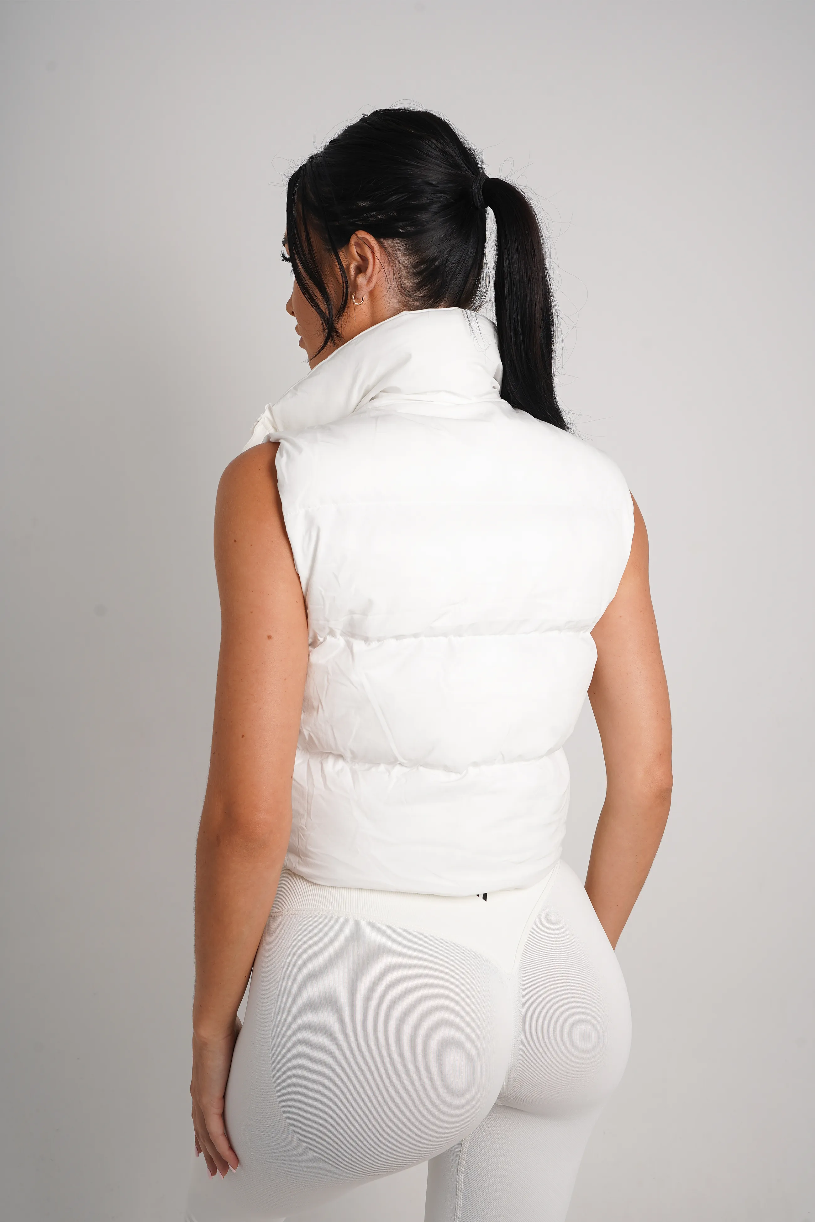 Puffer Vest - White