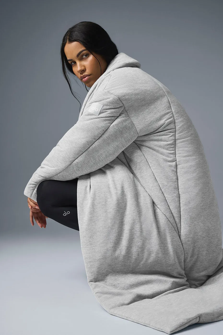 Quilted Perfection Puffer - Athletic Heather Grey