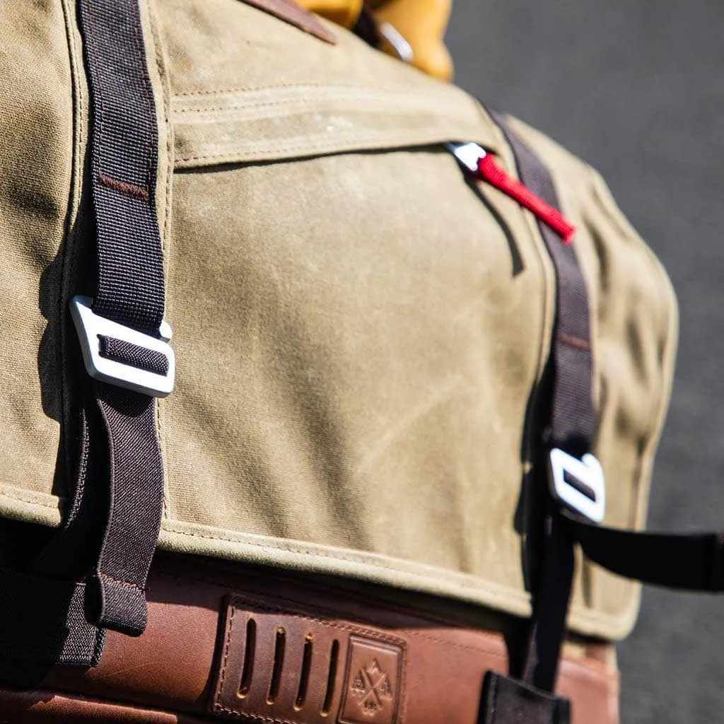 Rider Messenger Bag - Brown/Red