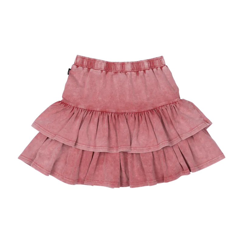 Rock Your Baby Red Grunge Skirt