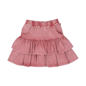 Rock Your Baby Red Grunge Skirt