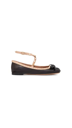 Rockstud Ballerina - Black