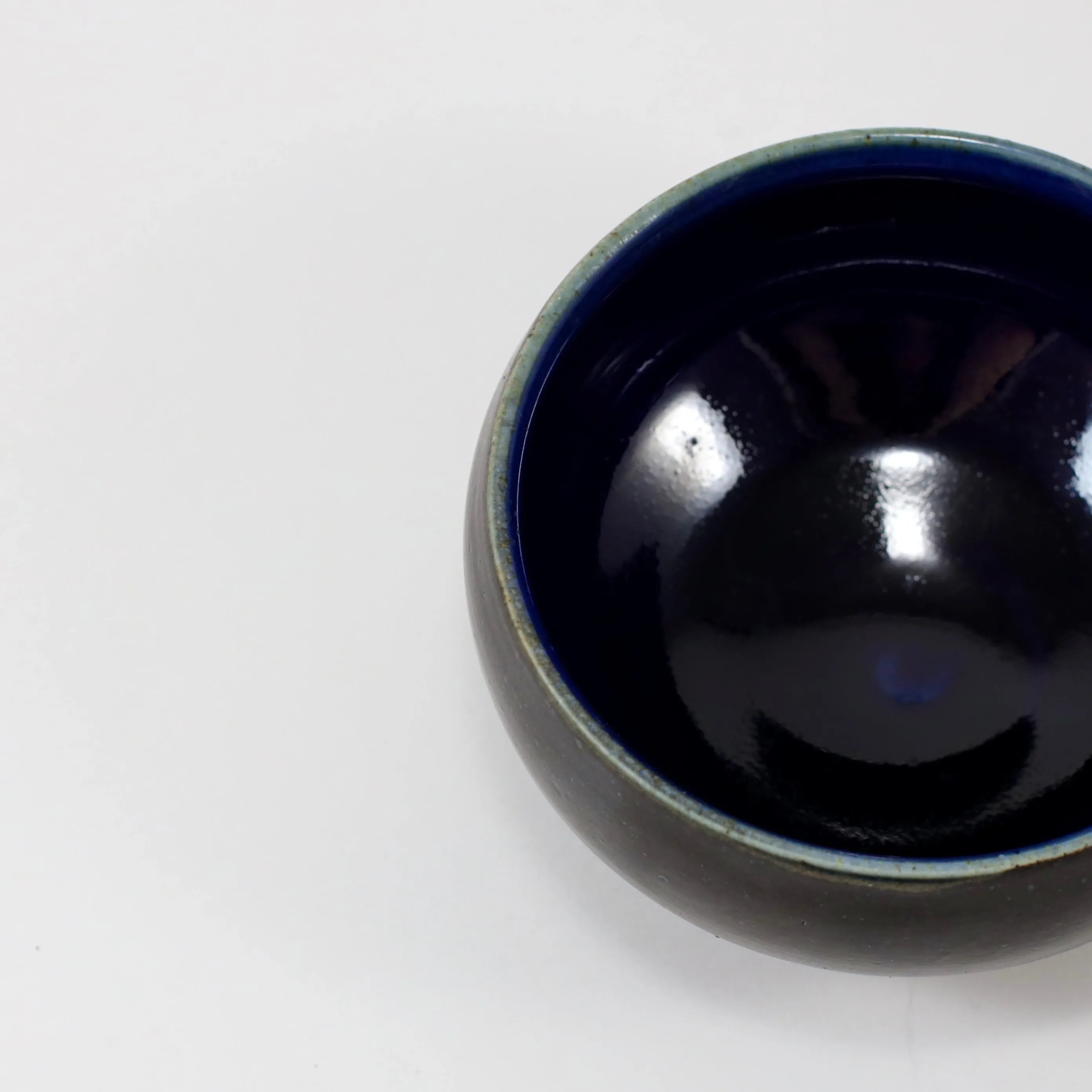 Round Bellied Black Bowl