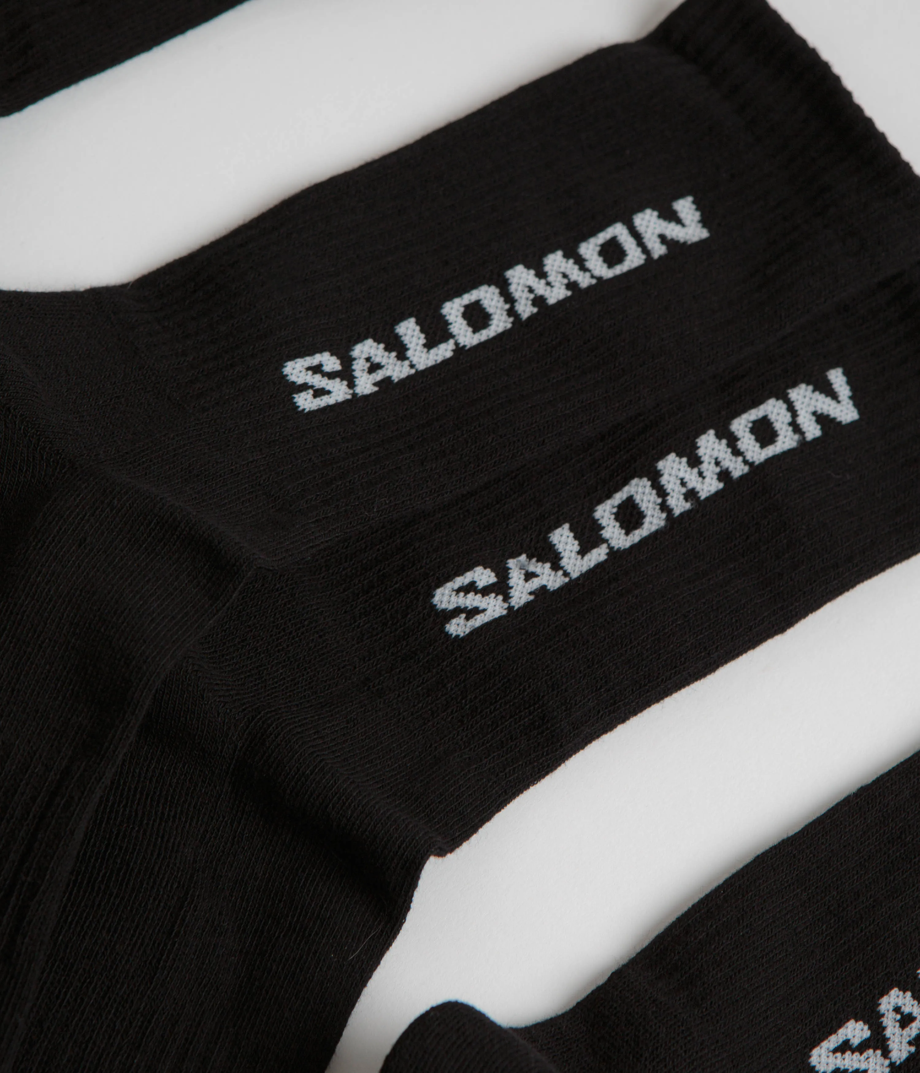 Salomon Everyday Crew Socks (3 Pack) - Black / Black / Black