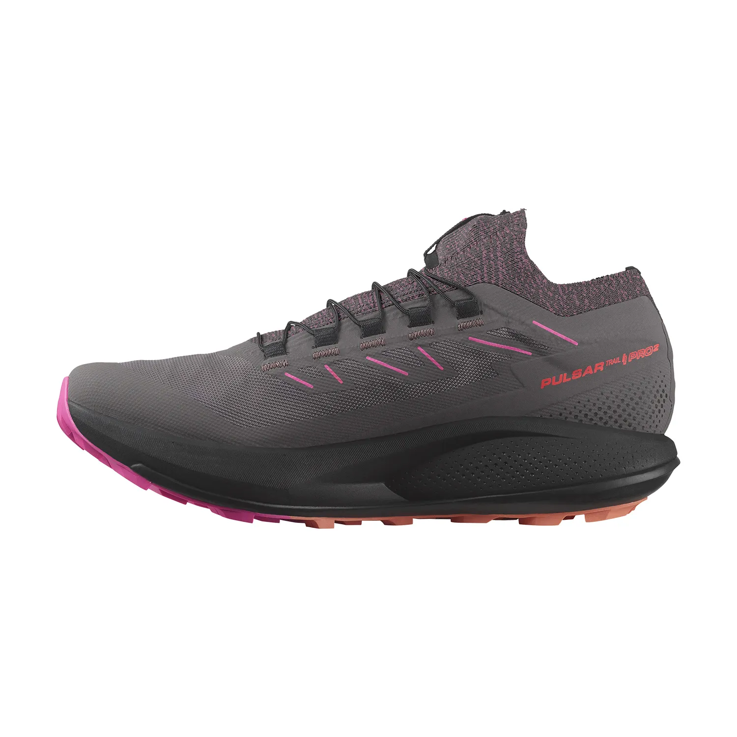 Salomon Pulsar Trail Pro 2  Plum Kitten/Black/Pink Glo