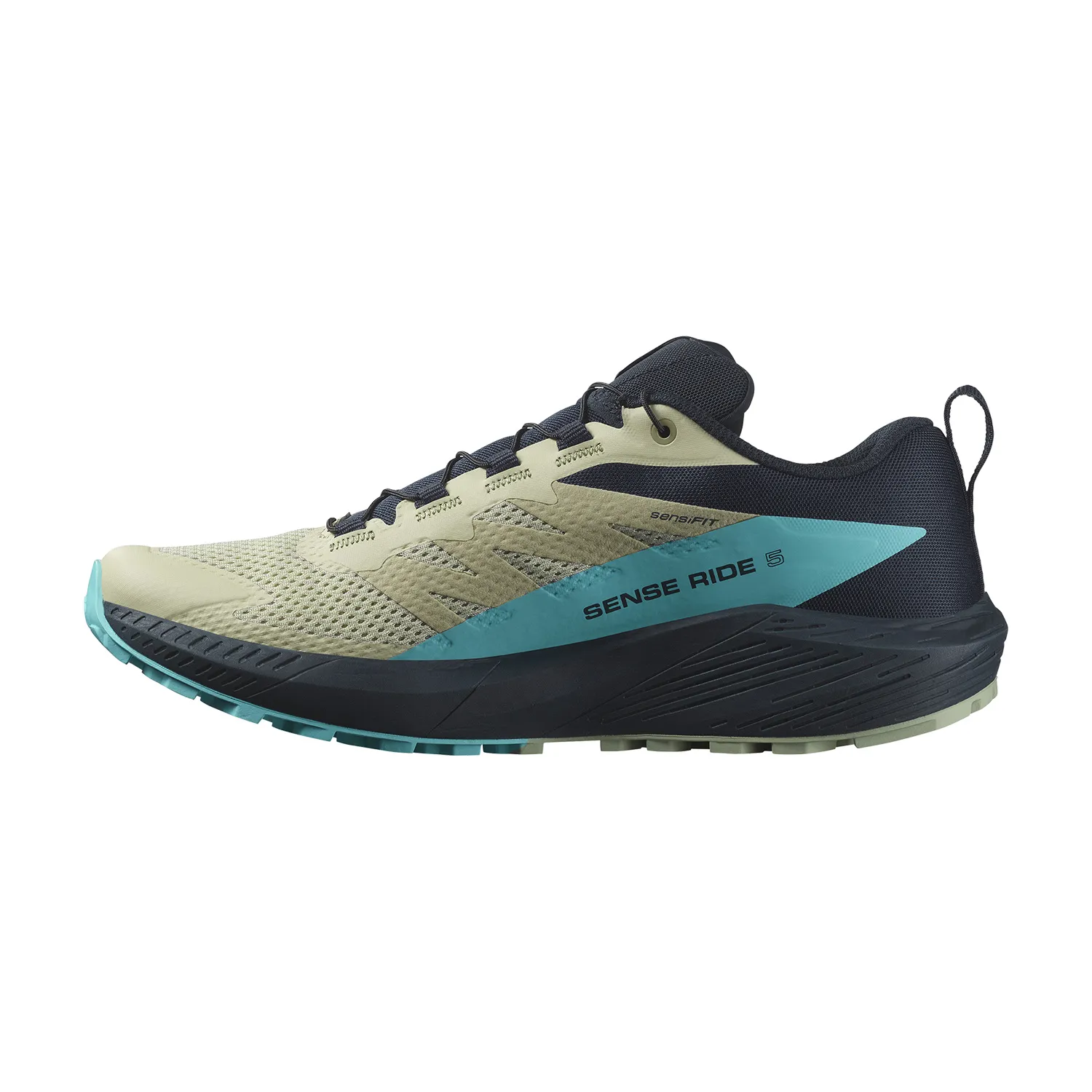 Salomon Sense Ride 5  Alfalfa/Carbon/Peacock Blue