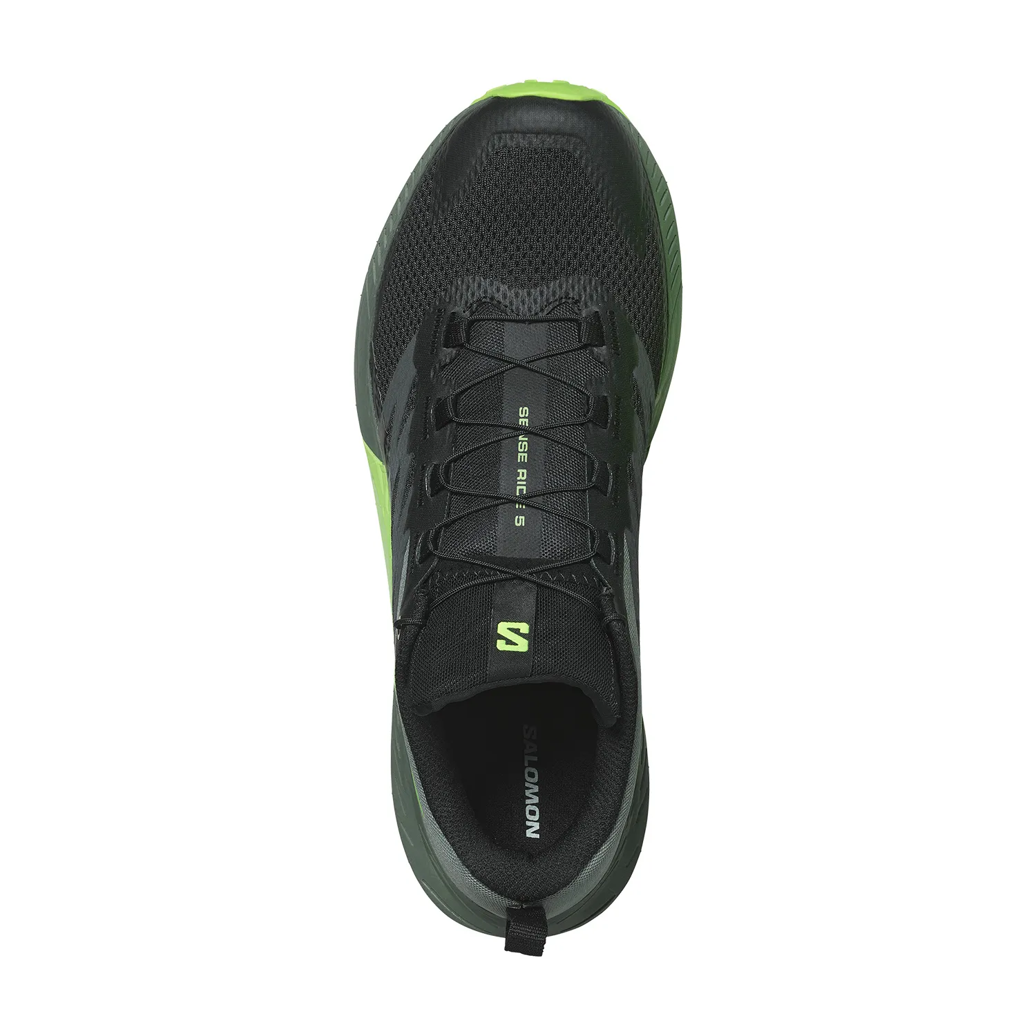 Salomon Sense Ride 5  Black/Laurel Wreath/Green Gecko