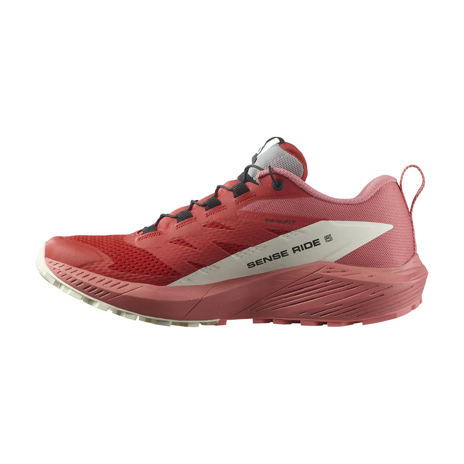 Salomon Sense Ride 5  Tea Rose/Fiery Red/Vanilla Ice