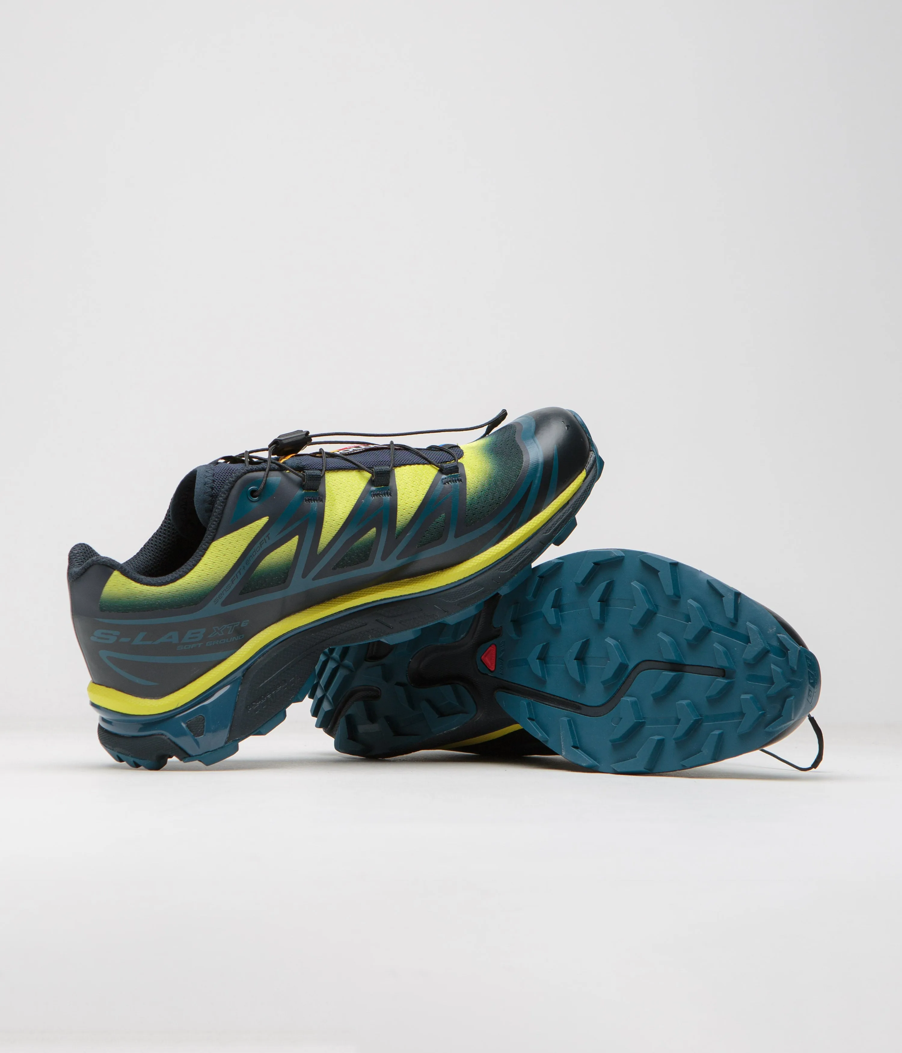 Salomon XT-6 Skyline Shoes - Carbon / Sunny Lime / Sulphur Spring