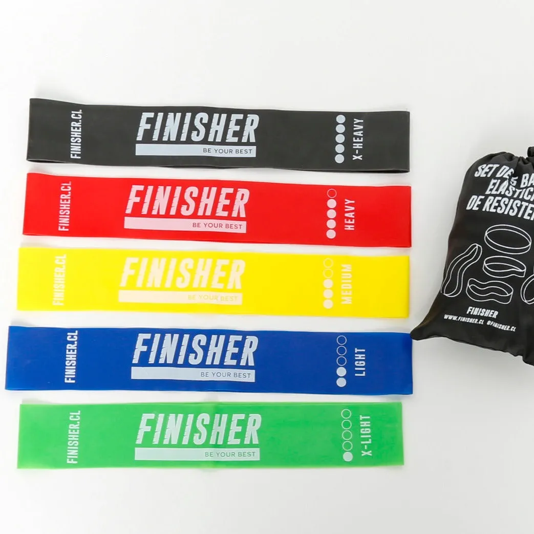 Set de 5 Bandas Loop de Resistencia Finisher